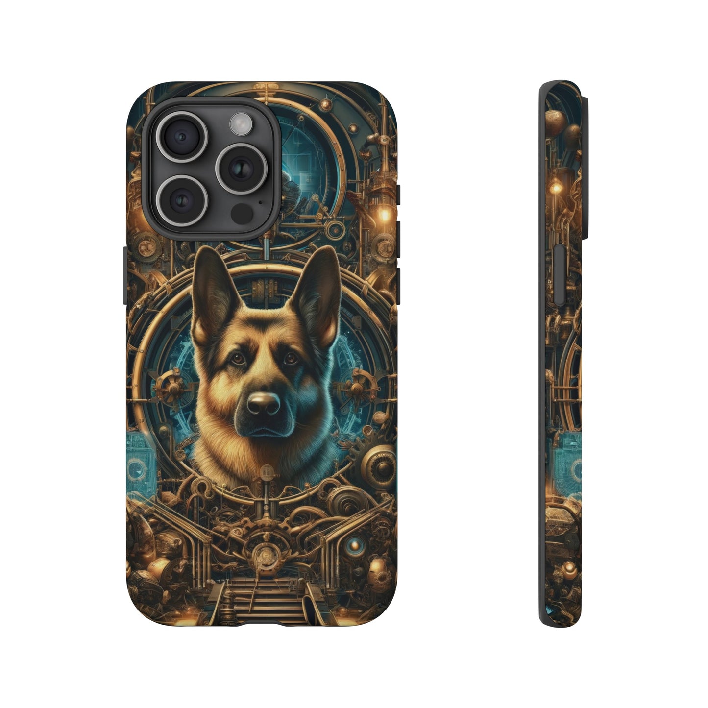 Steampunk Fantasy V2 German Shepherd Phone Case