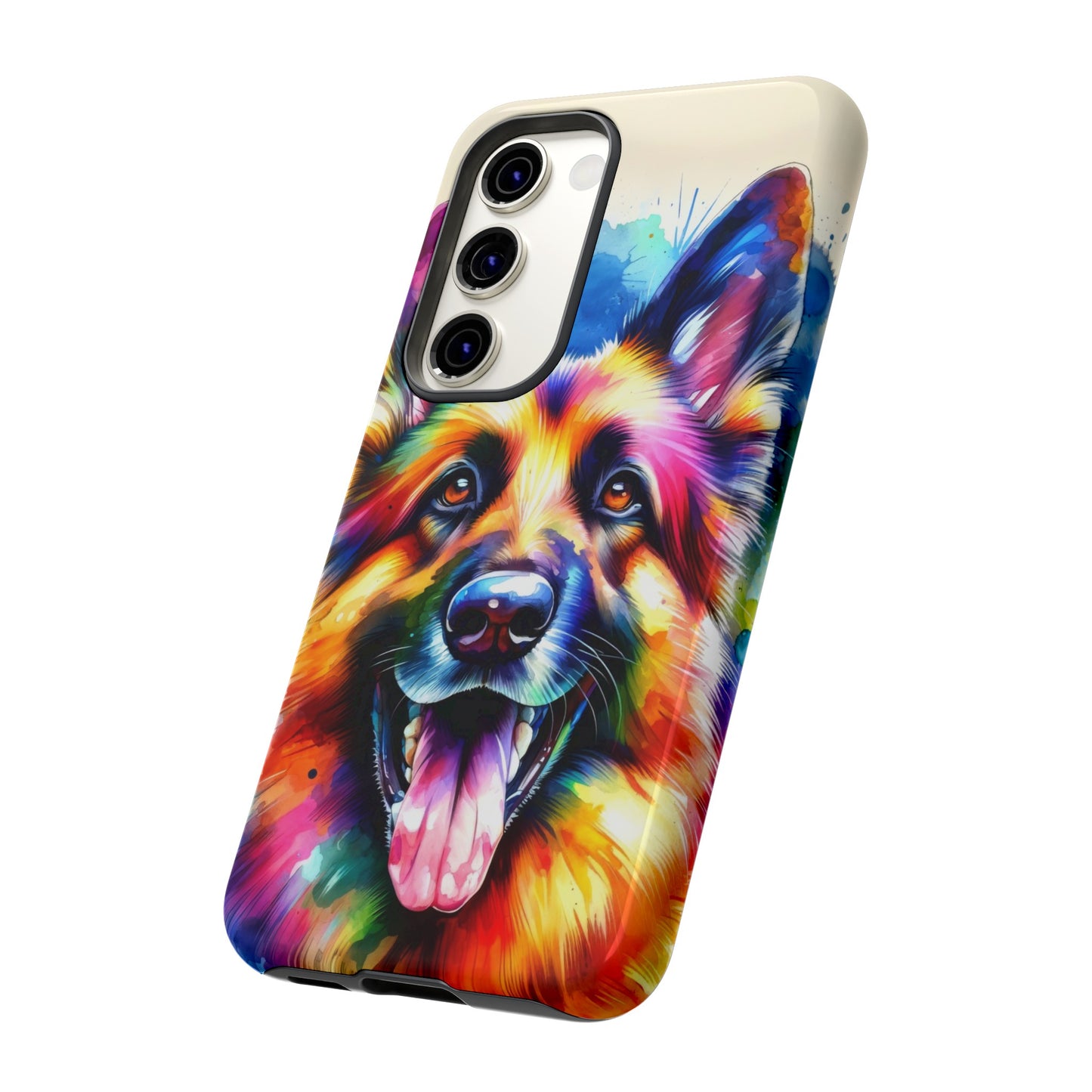 German Shepherd in Watercolor Tough Phone Case