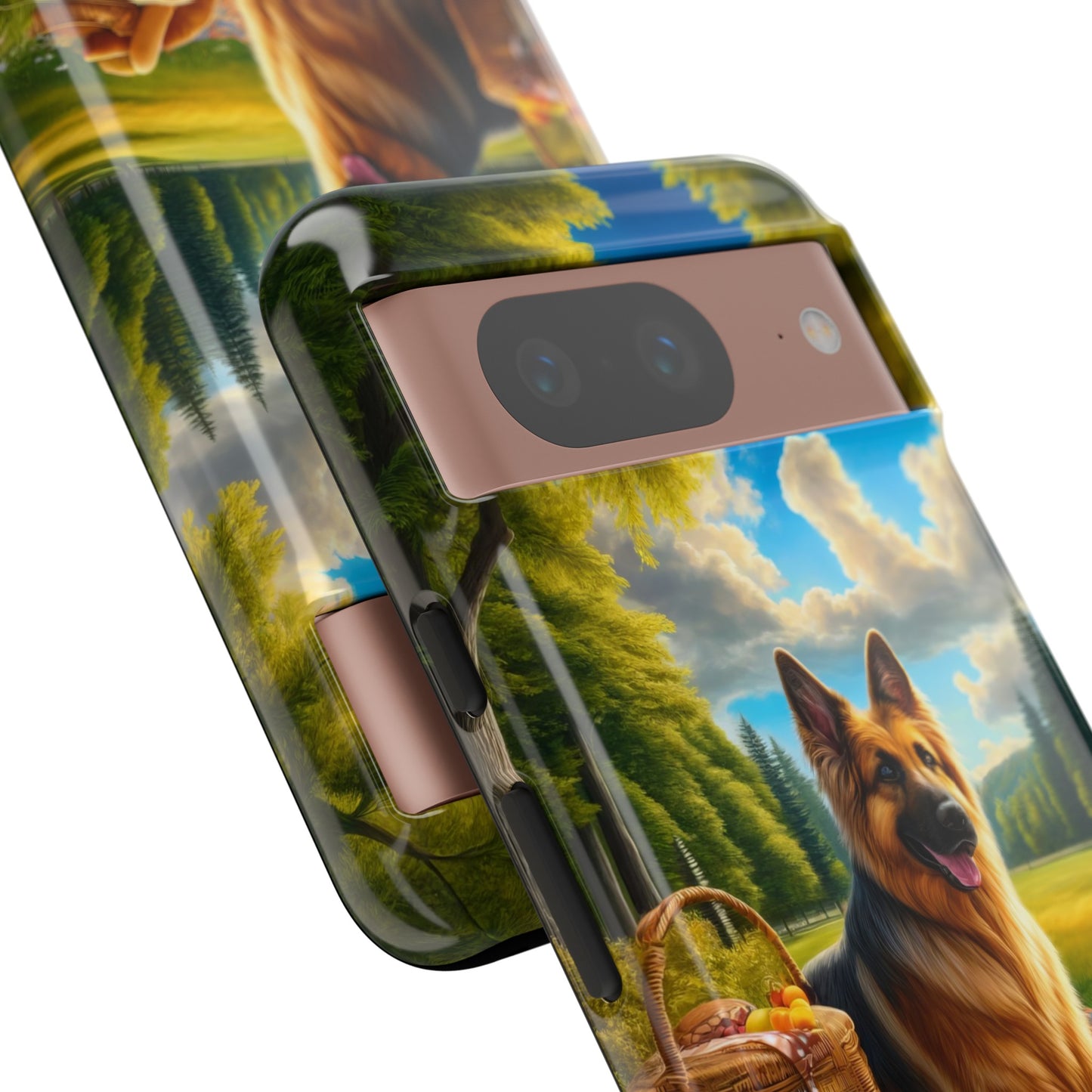 German Shepherd Giving a Speech Phone Case