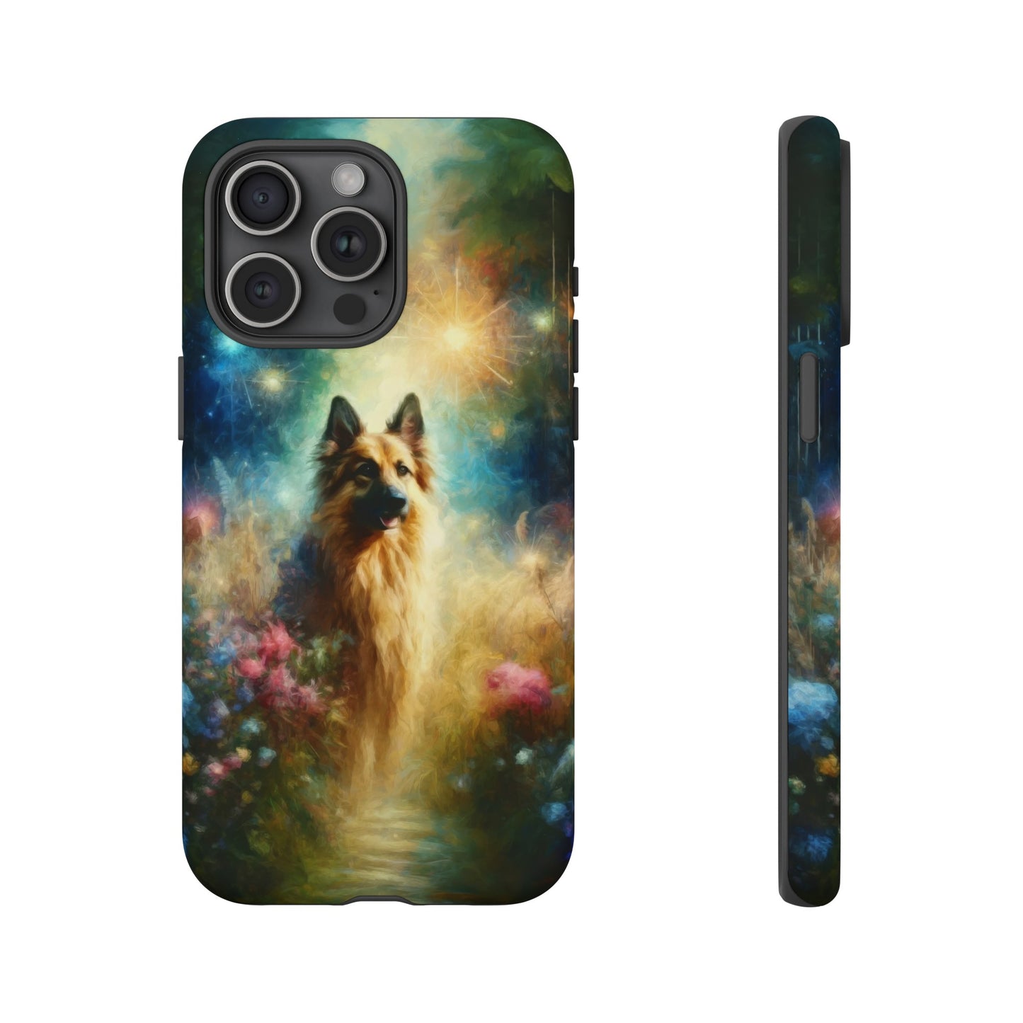 Fairy tale and impressionism German Shepherd Phone Case