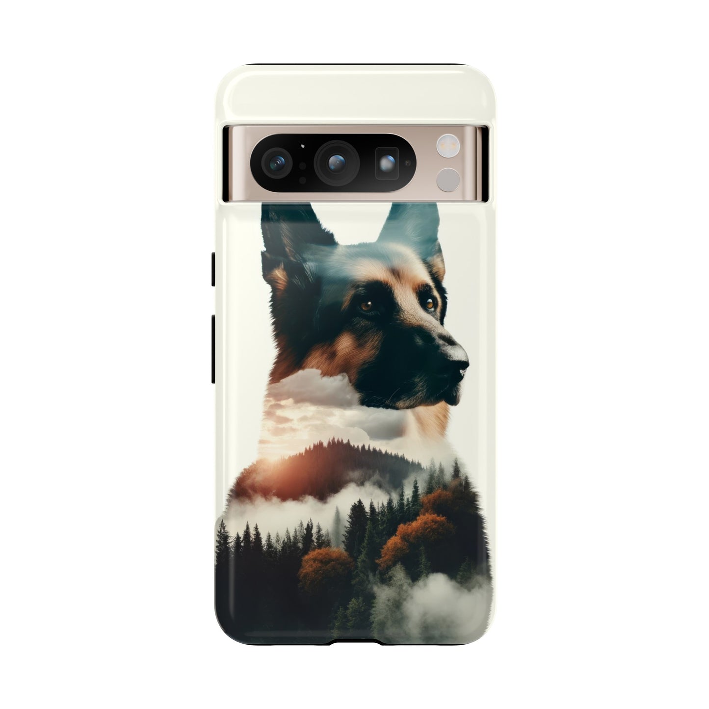 Romanticism and double exposure German Shepherd Phone Case