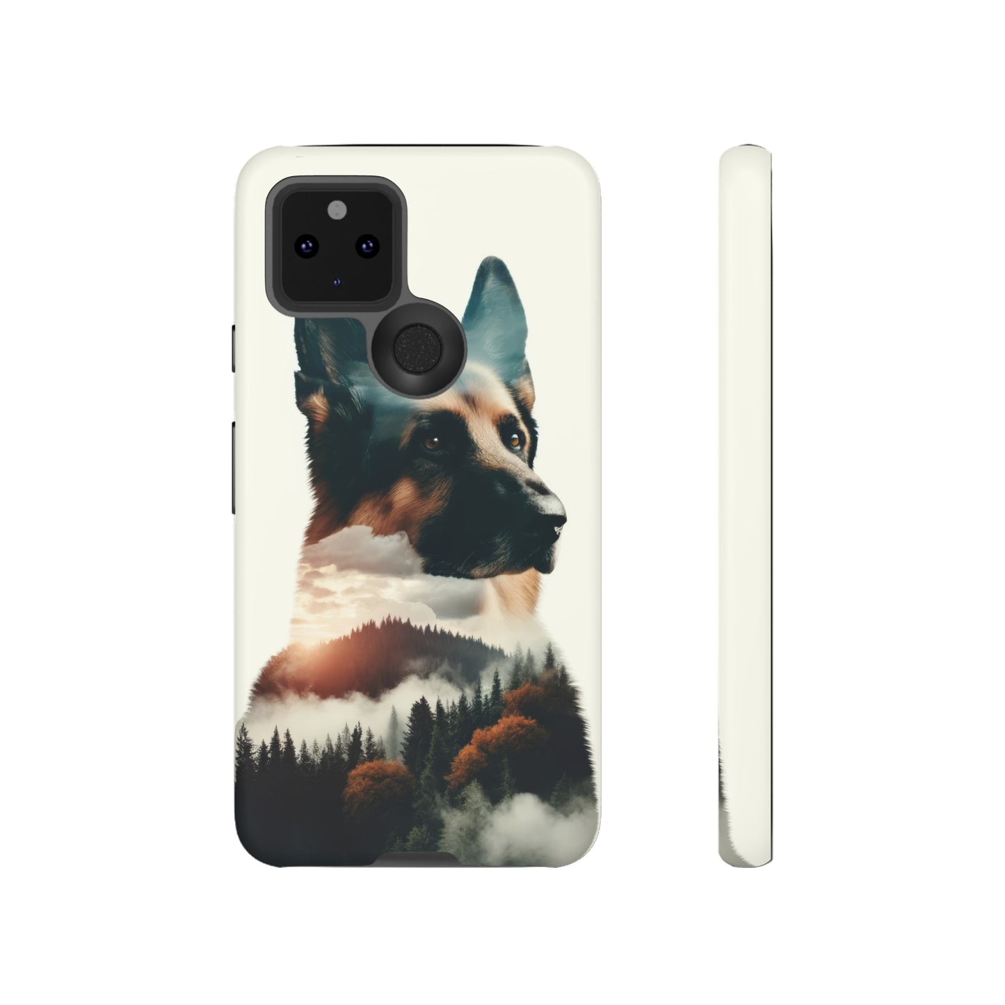 Romanticism and double exposure German Shepherd Phone Case