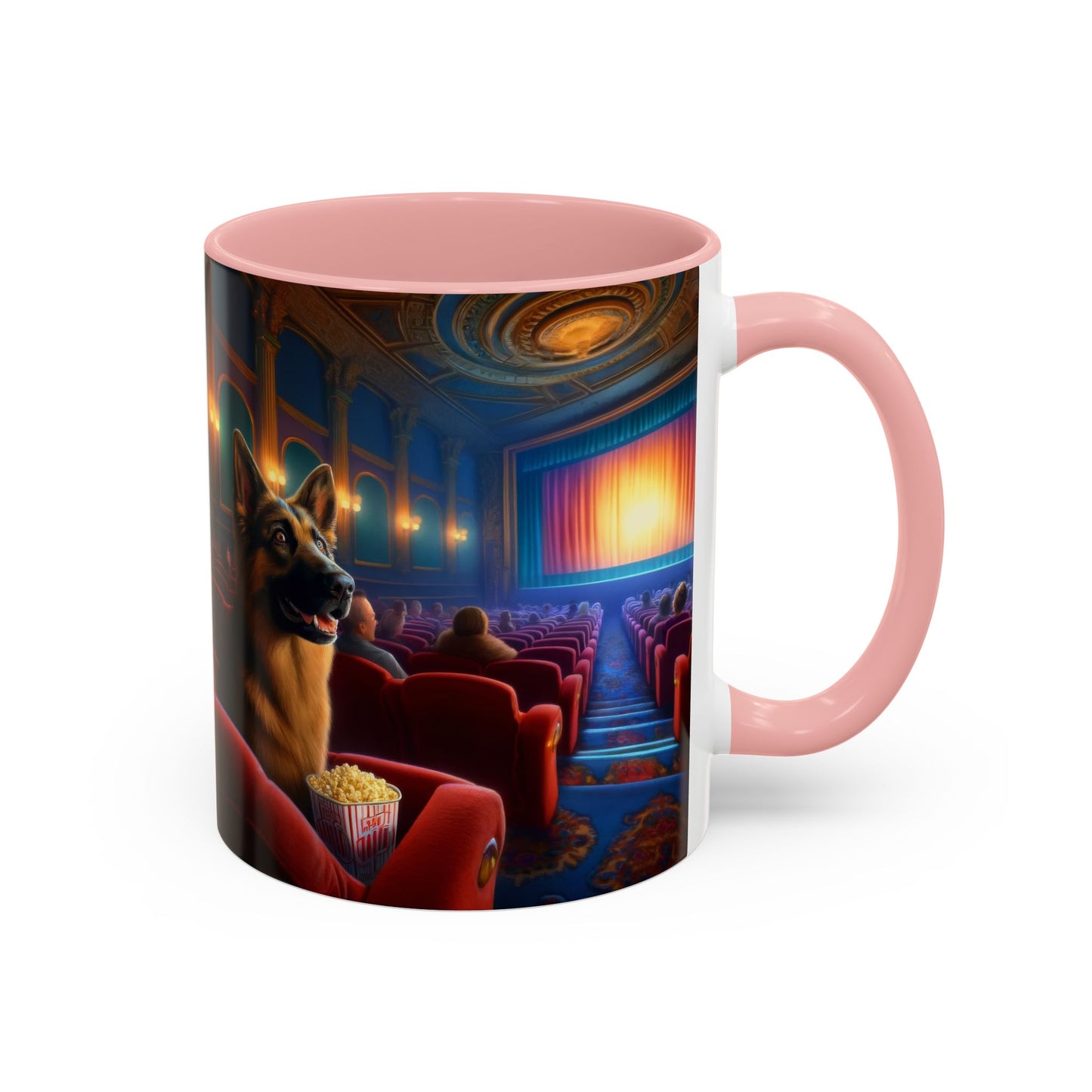 German Shepherd In a Theater  Coffee Mug