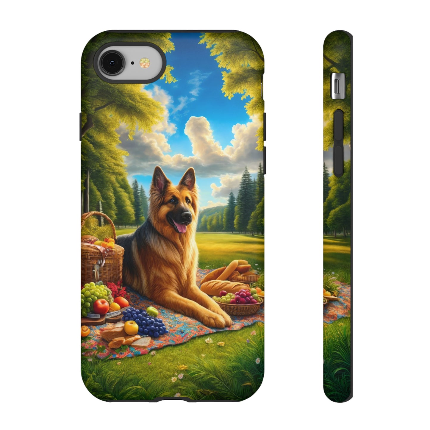 German Shepherd Giving a Speech Phone Case