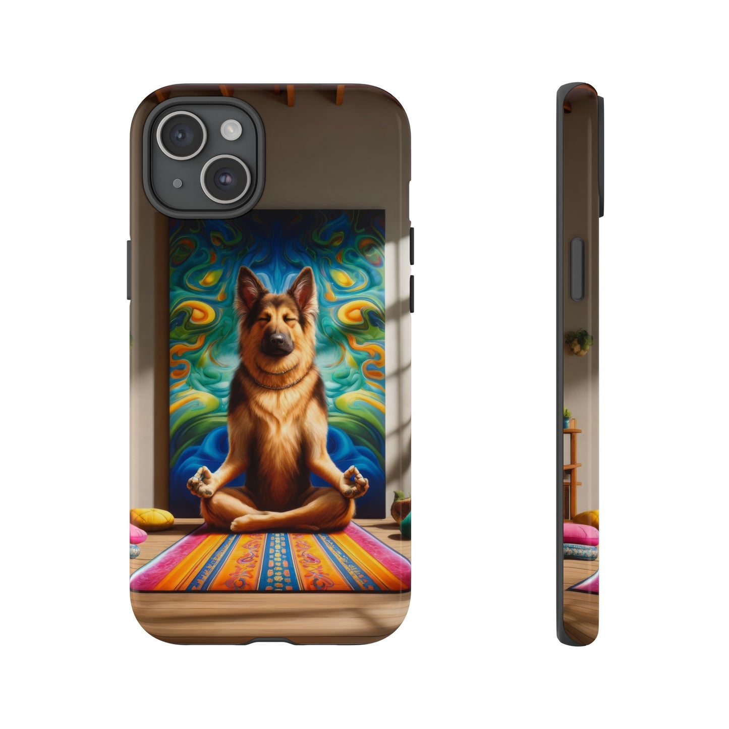 German Shepherd Meditating Phone Case