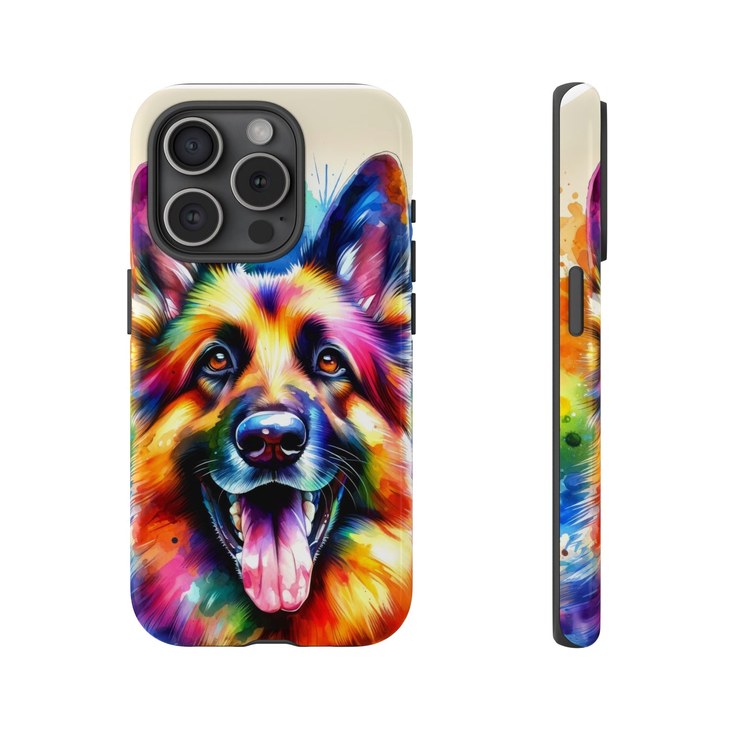 German Shepherd in Watercolor Tough Phone Case