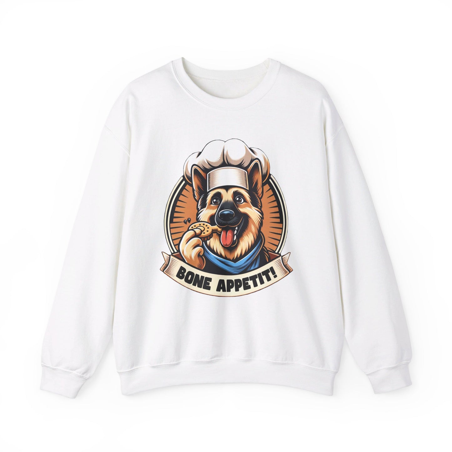 Bone Appetit Sweatshirt (10 colors) (German Shepherd)