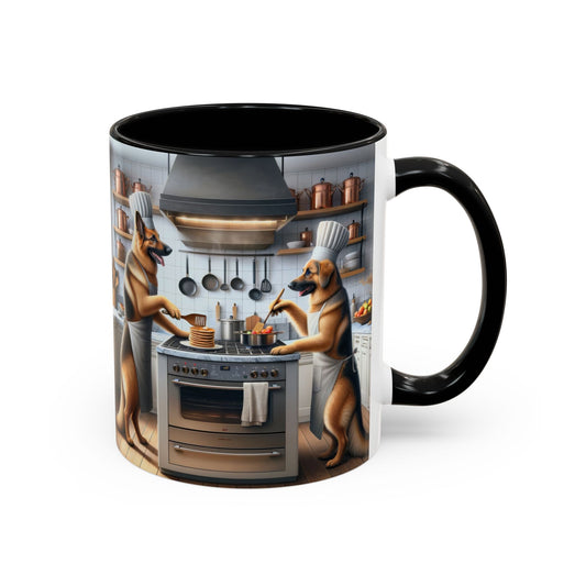 German Shepherd Dogs Cooking Accent Coffee Mug, 11oz