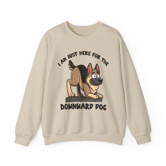 DownWard Dog Sweatshirt (10 colors) (German Shepherd)