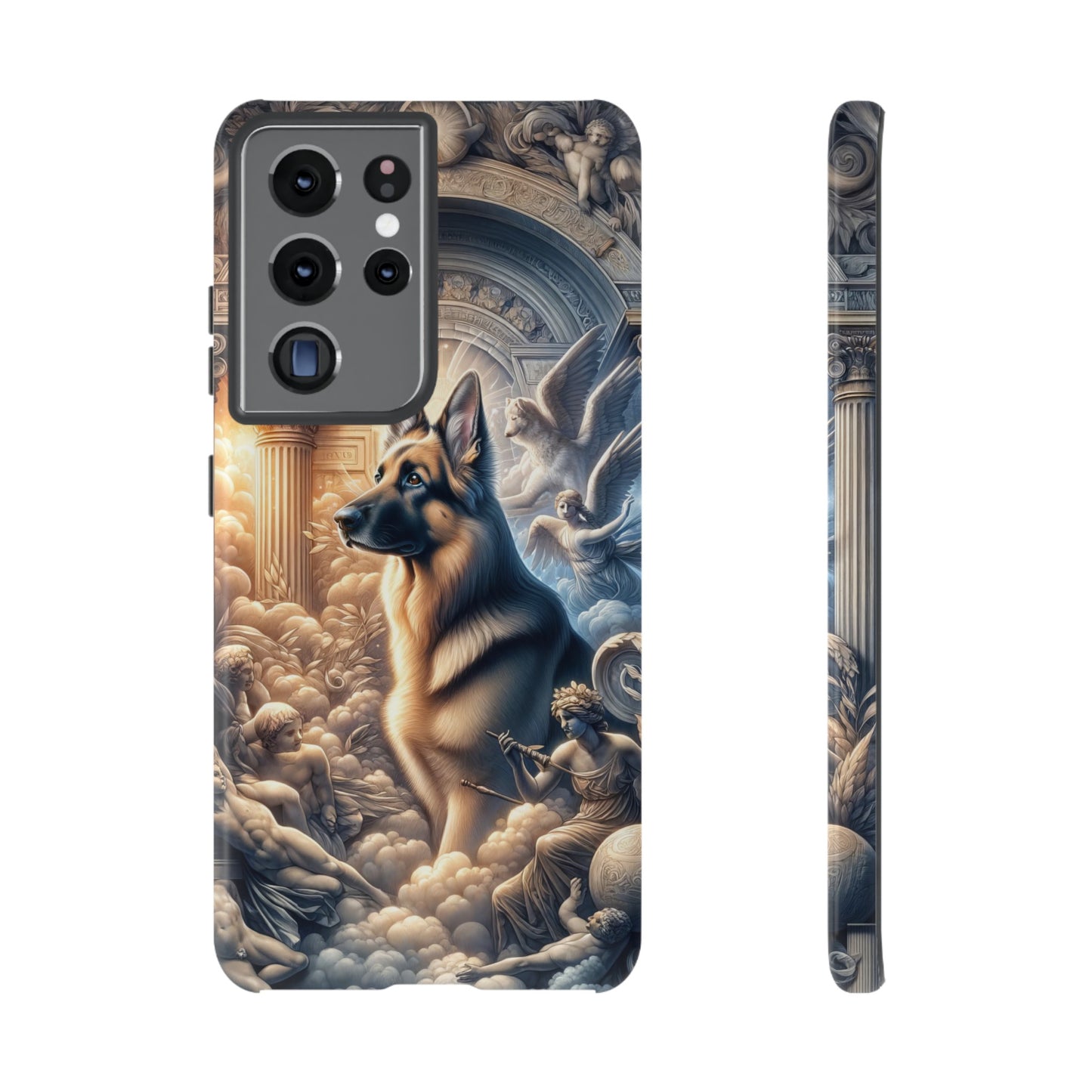 Neo-classicism and dreamy fantasy German Shepherd Phone Case