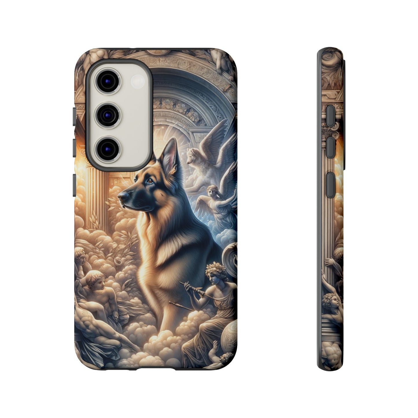 Neo-classicism and dreamy fantasy German Shepherd Phone Case