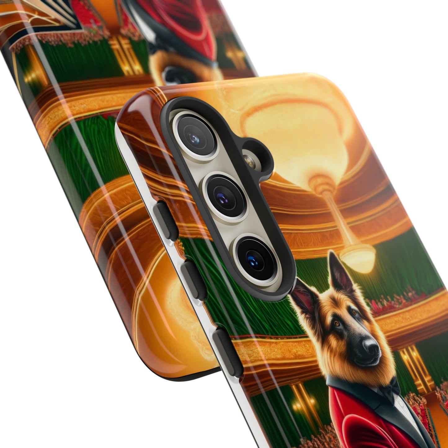 German Shepherd Playing the Piano Phone Case