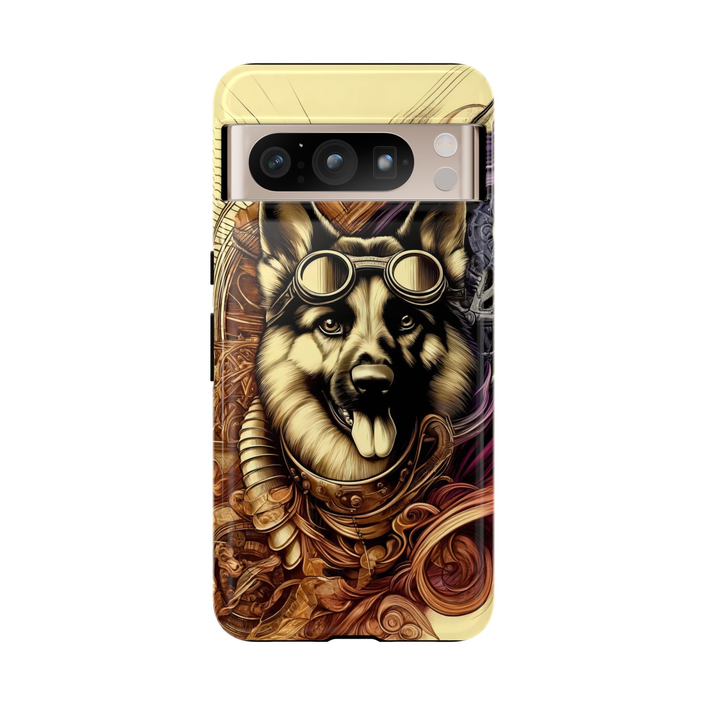 Steampunk German Shepherd Phone Case