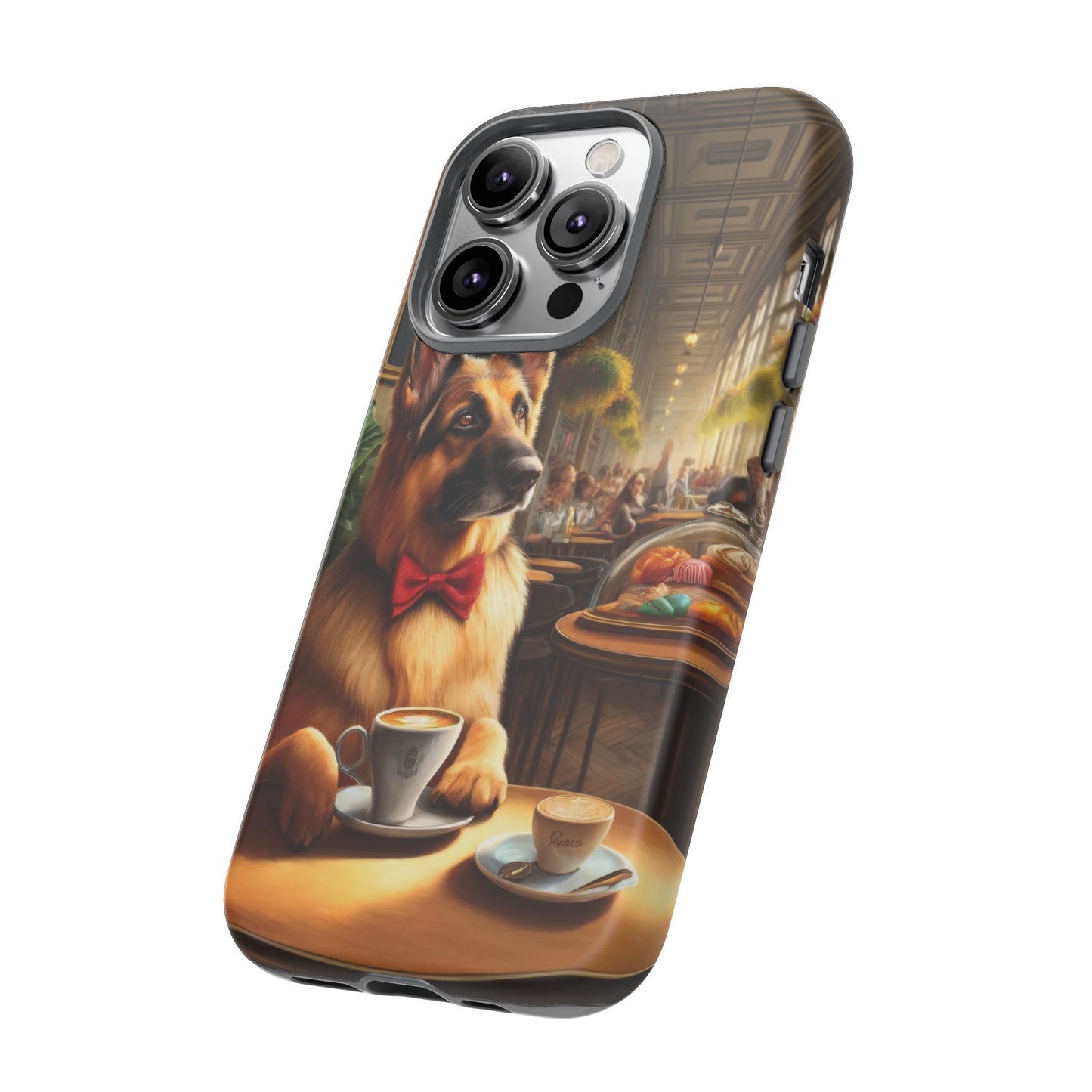 German Shepherd Drinking Phone Case