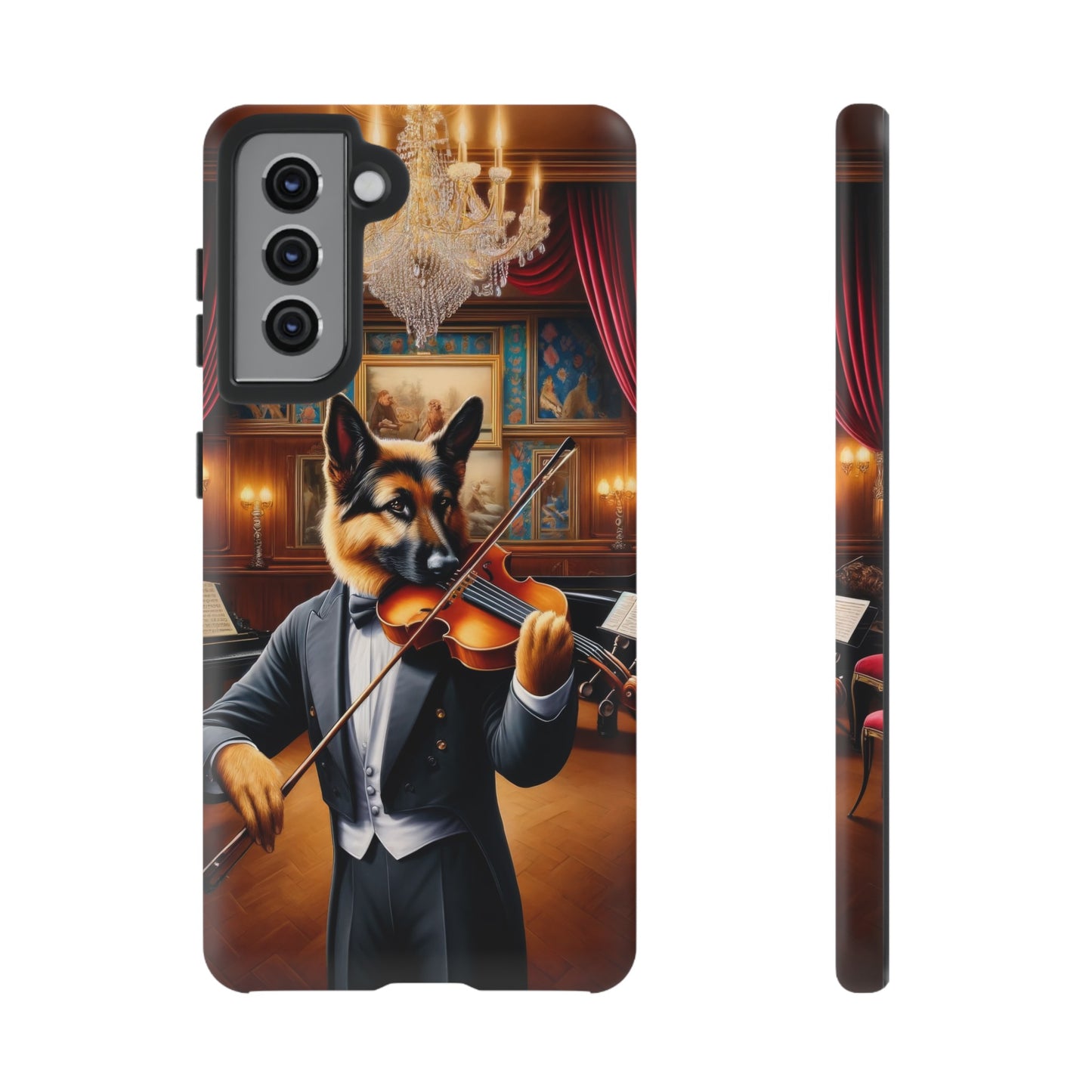 German Shepherd Playing the Violin Phone Case