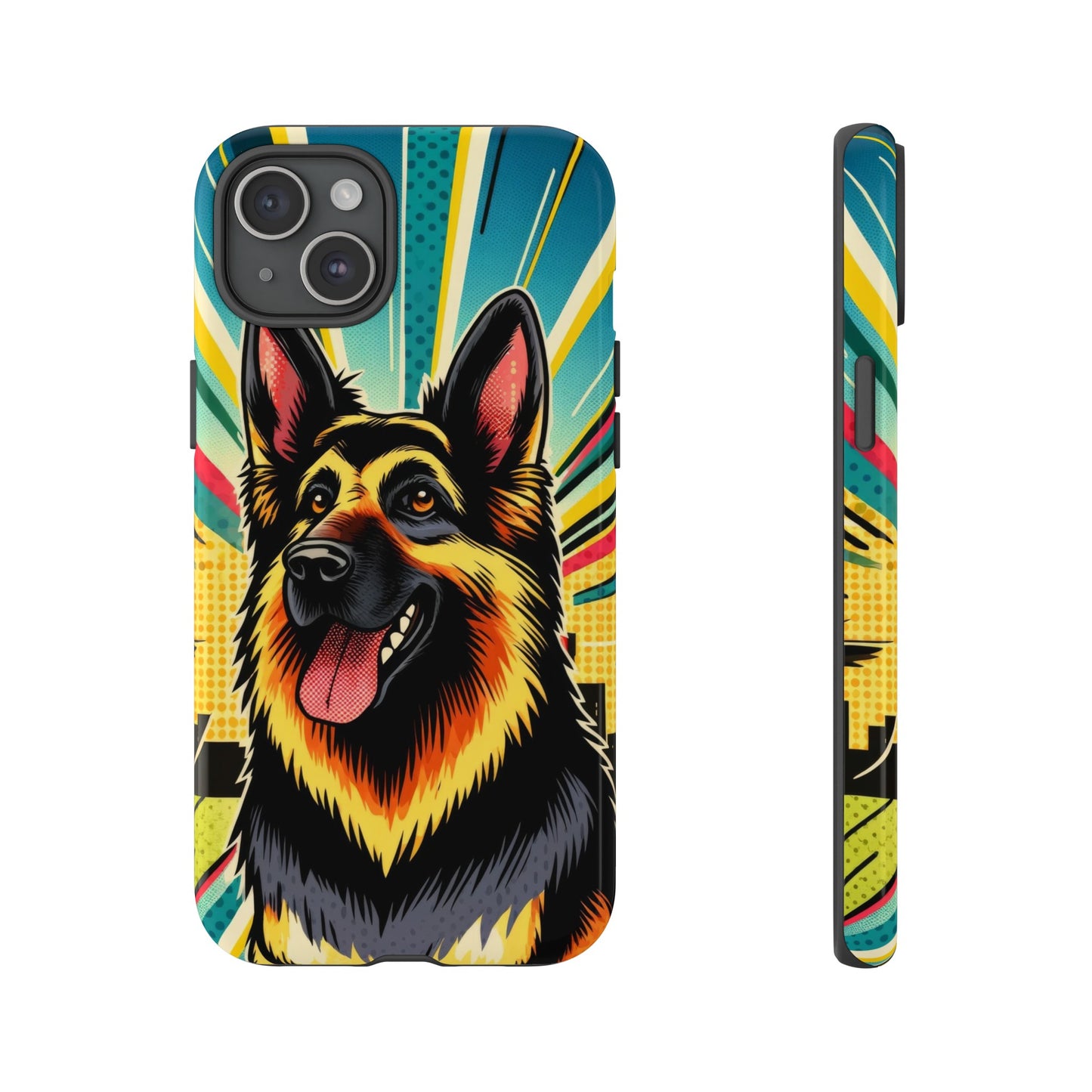 Comic style German Shepherd Phone Case