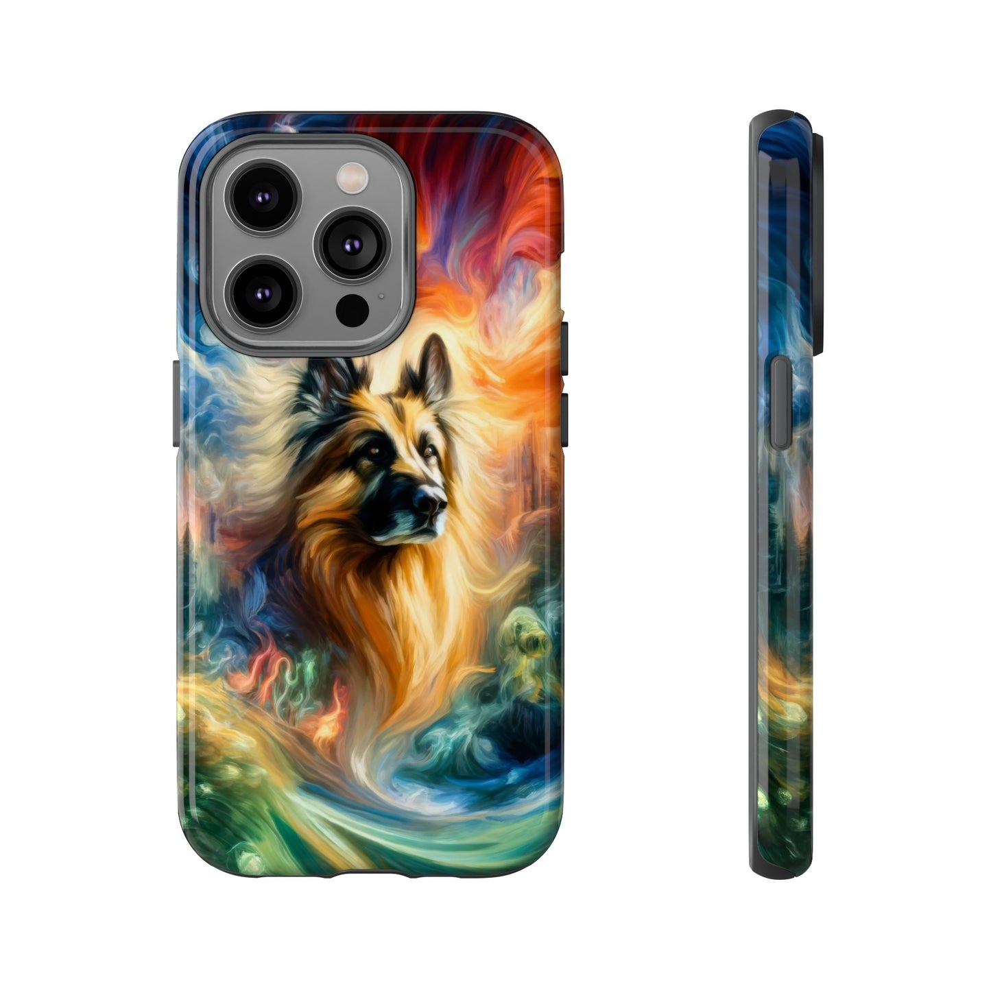 Expressionism and fantasy German Shepherd Phone Case