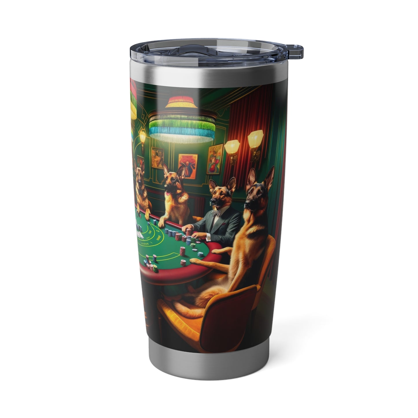 German Shepherds Playing Poker 20oz Tumbler