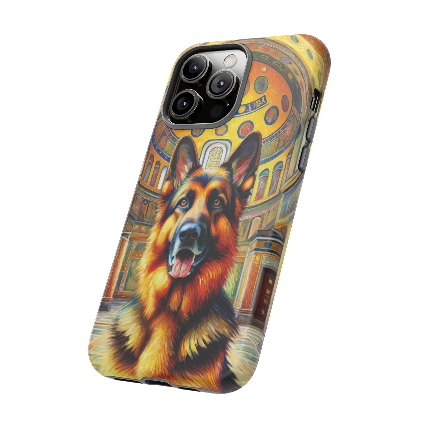 Neo-impressionist German Shepherd Phone Case