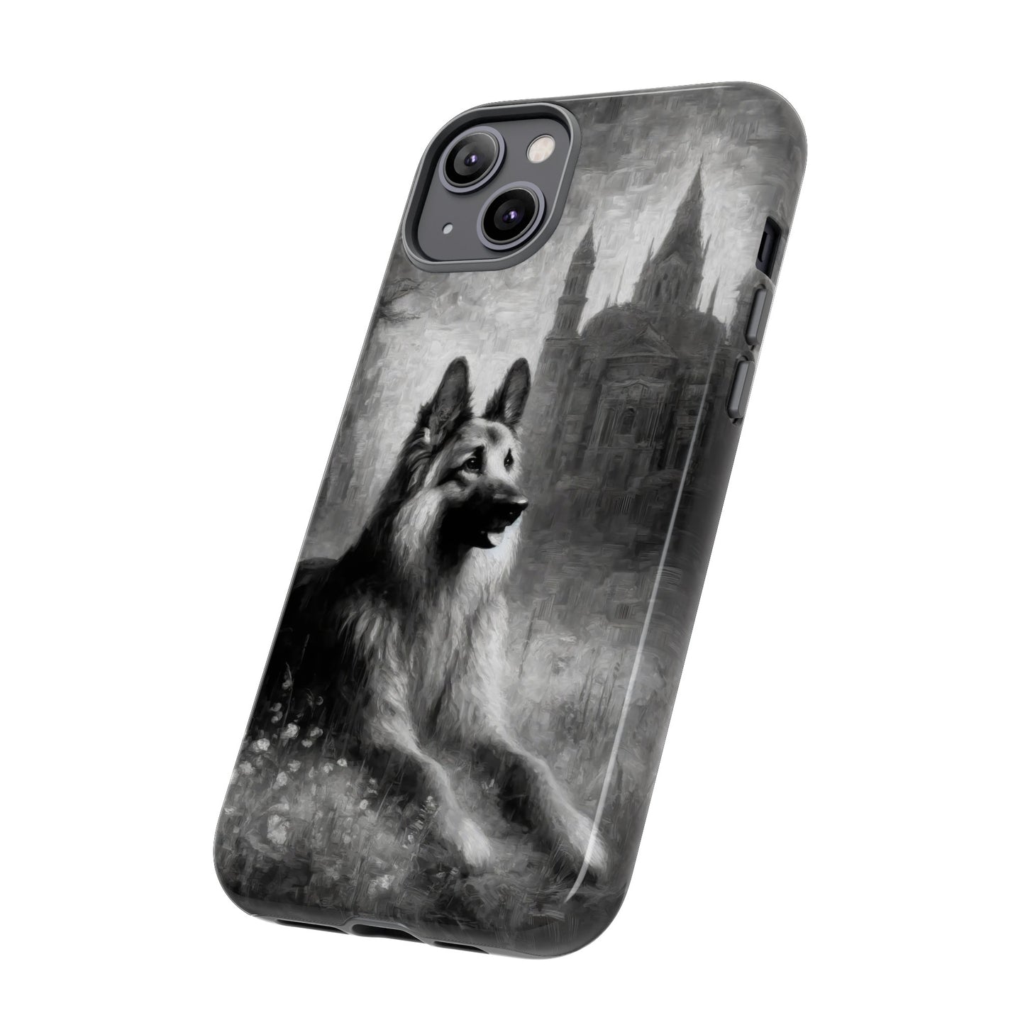 Neo-impressionism German Shepherd Phone Case