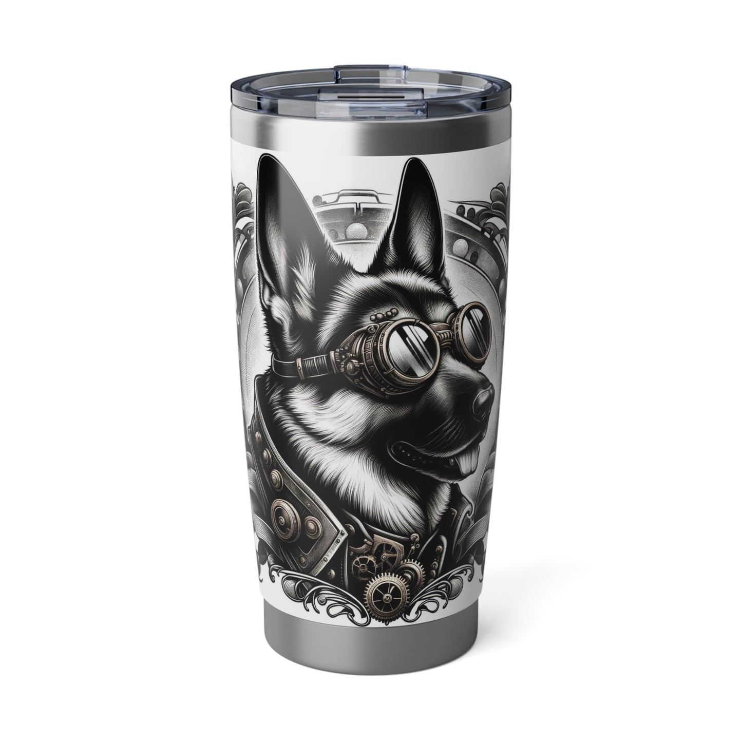 Steampunk German Shepherd 20oz Tumbler