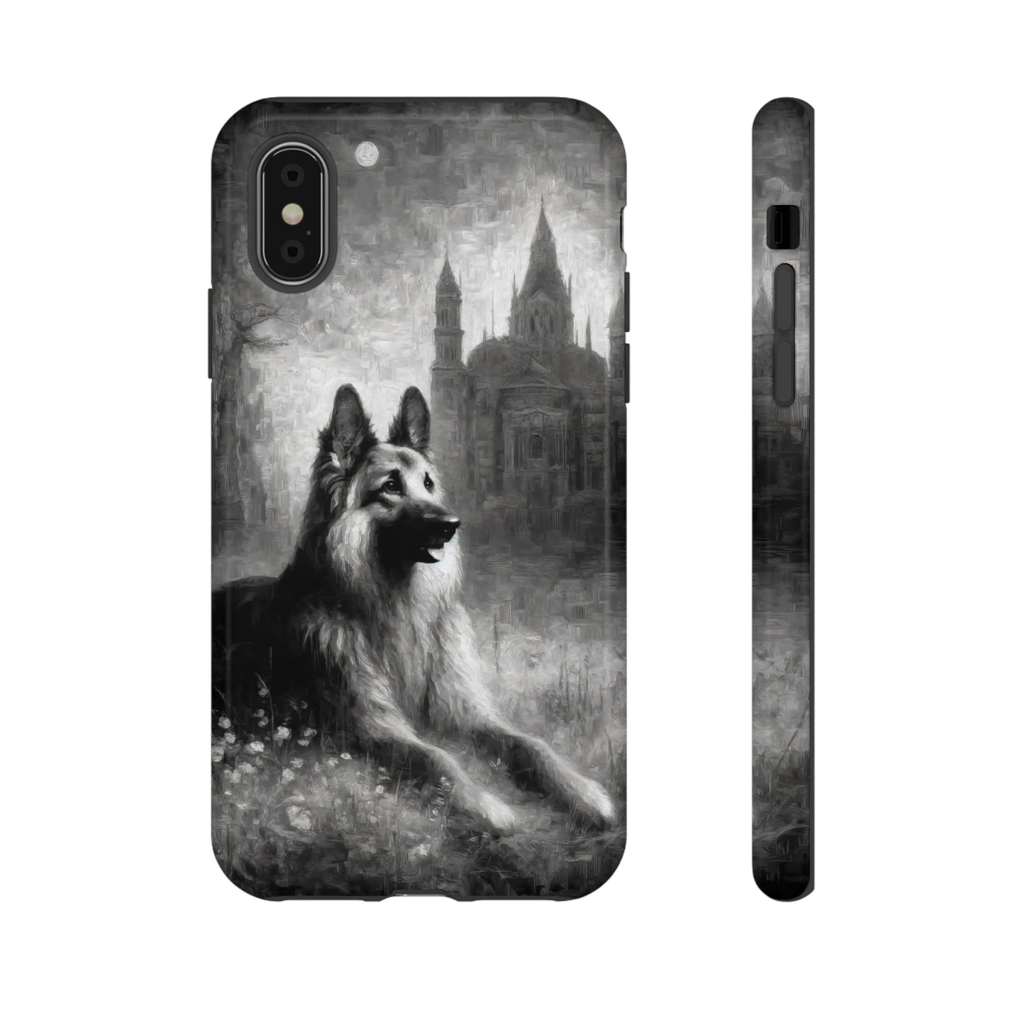 Neo-impressionism German Shepherd Phone Case