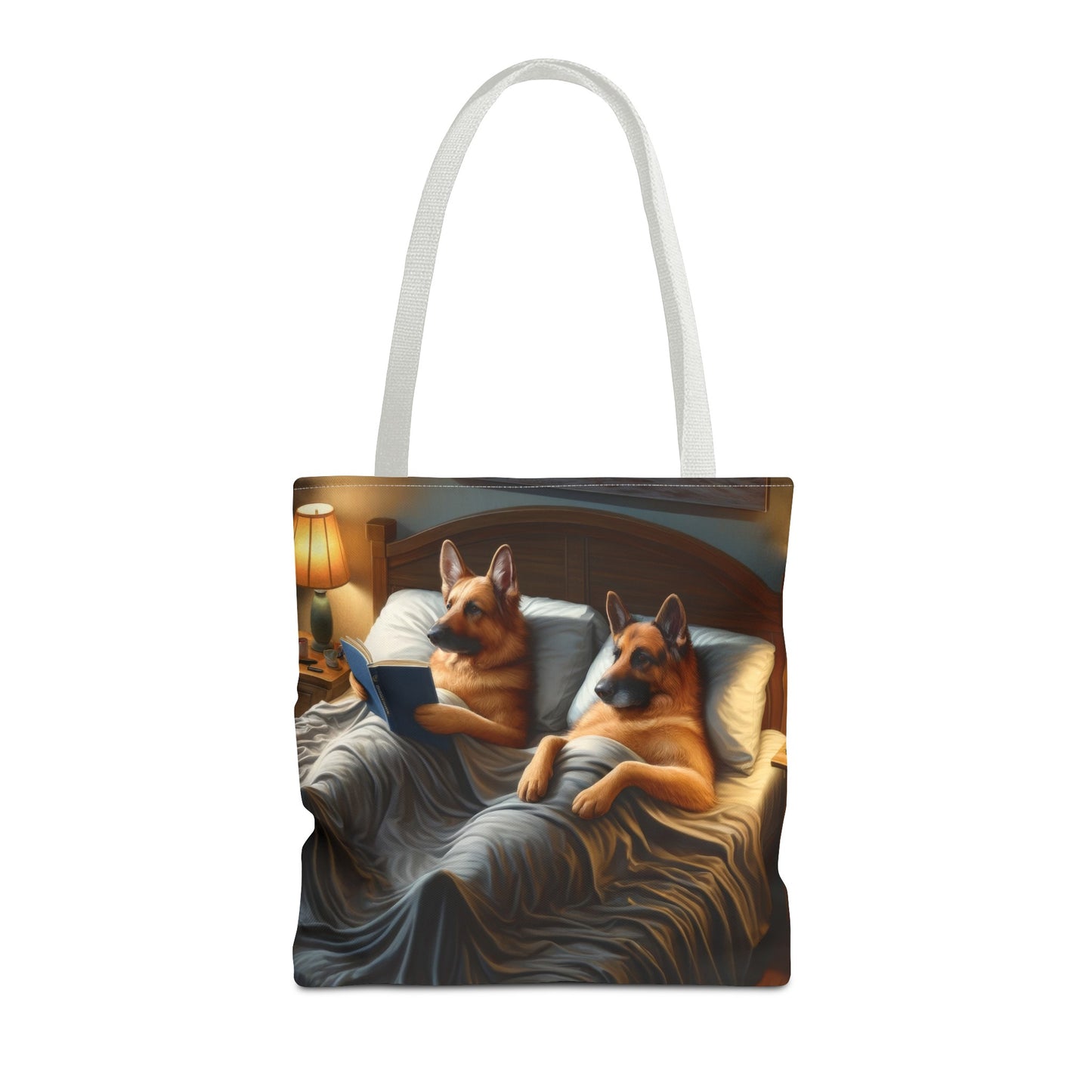 Sleeping German Shepherds Tote Bag