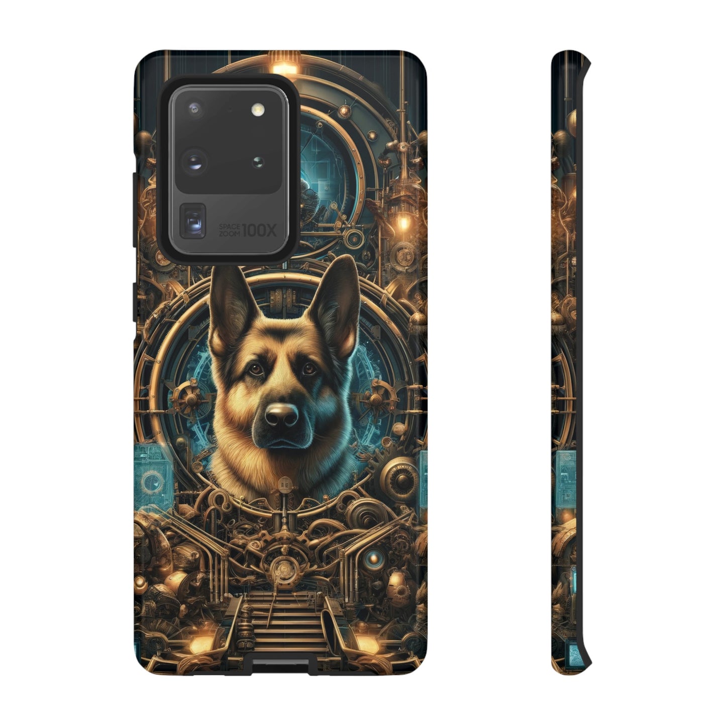 Steampunk Fantasy V2 German Shepherd Phone Case