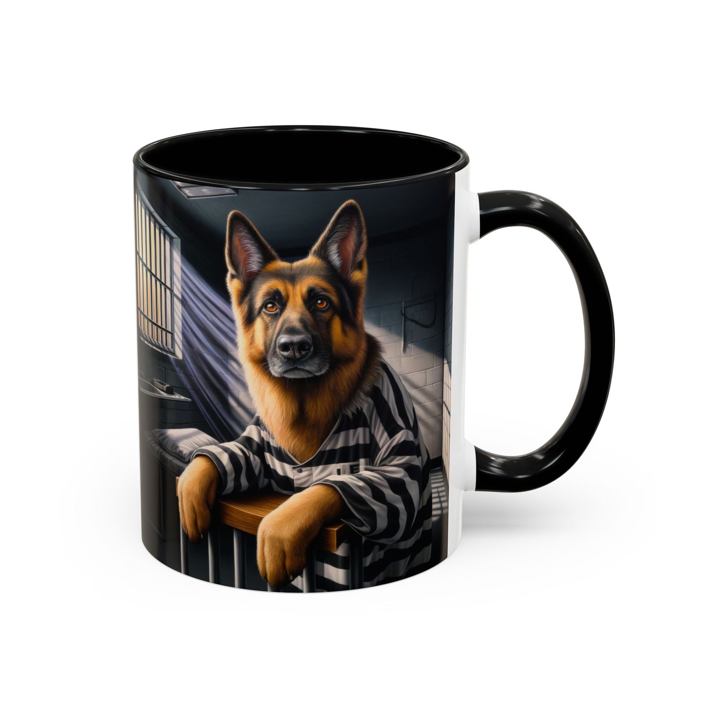 German Shepherd as a Prisoner Coffee Mug