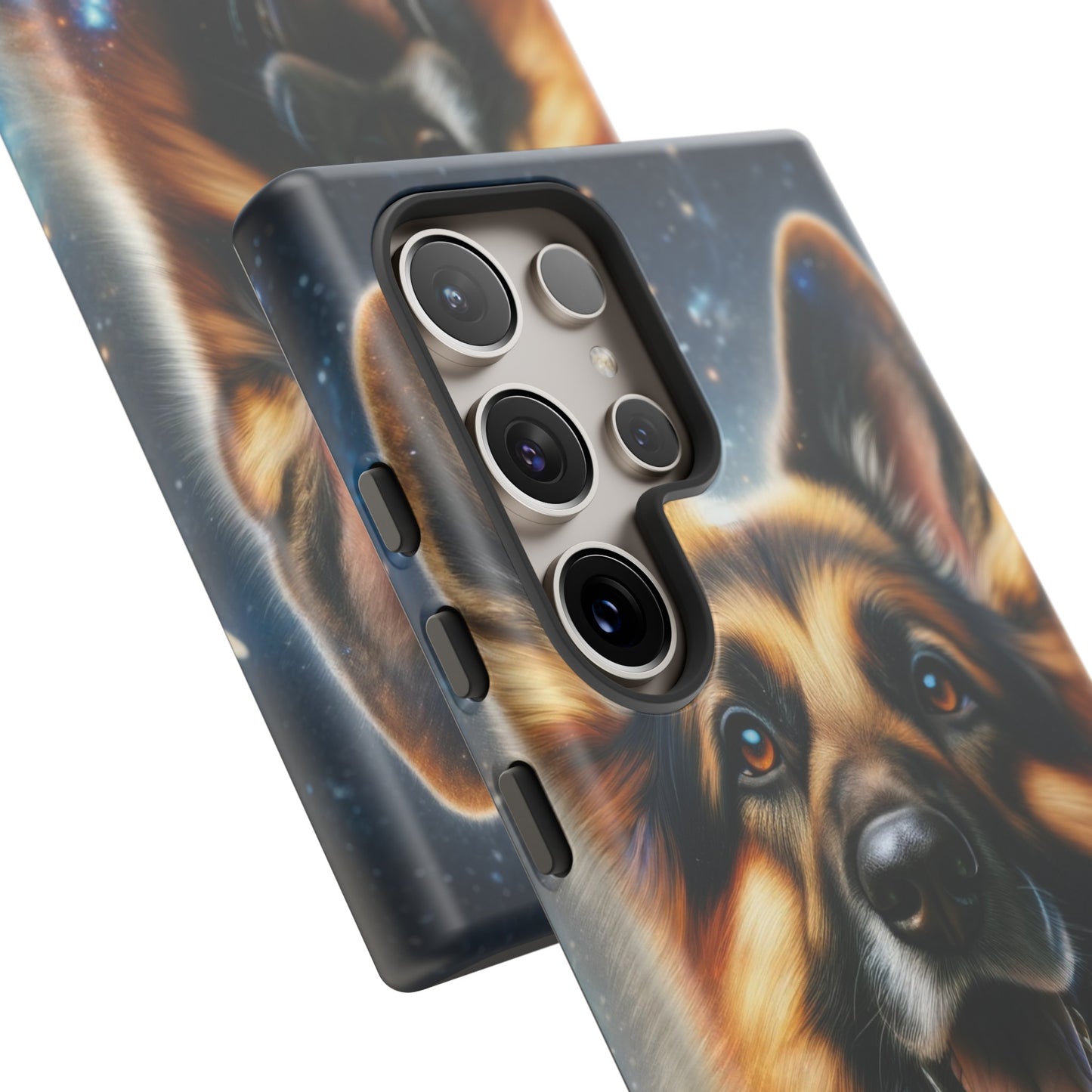 German Shepherd in Space Tough Phone Case