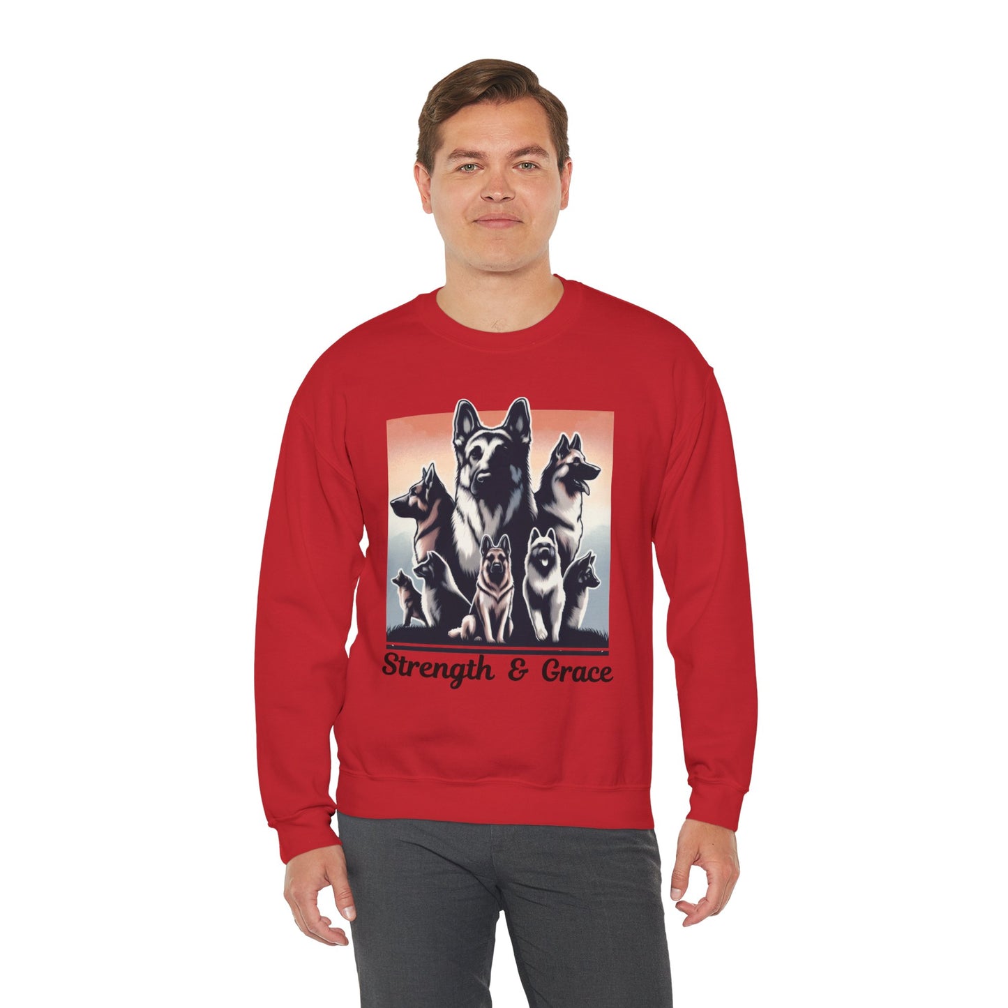 Strength And Grace Sweatshirt (10 colors) (German Shepherd)