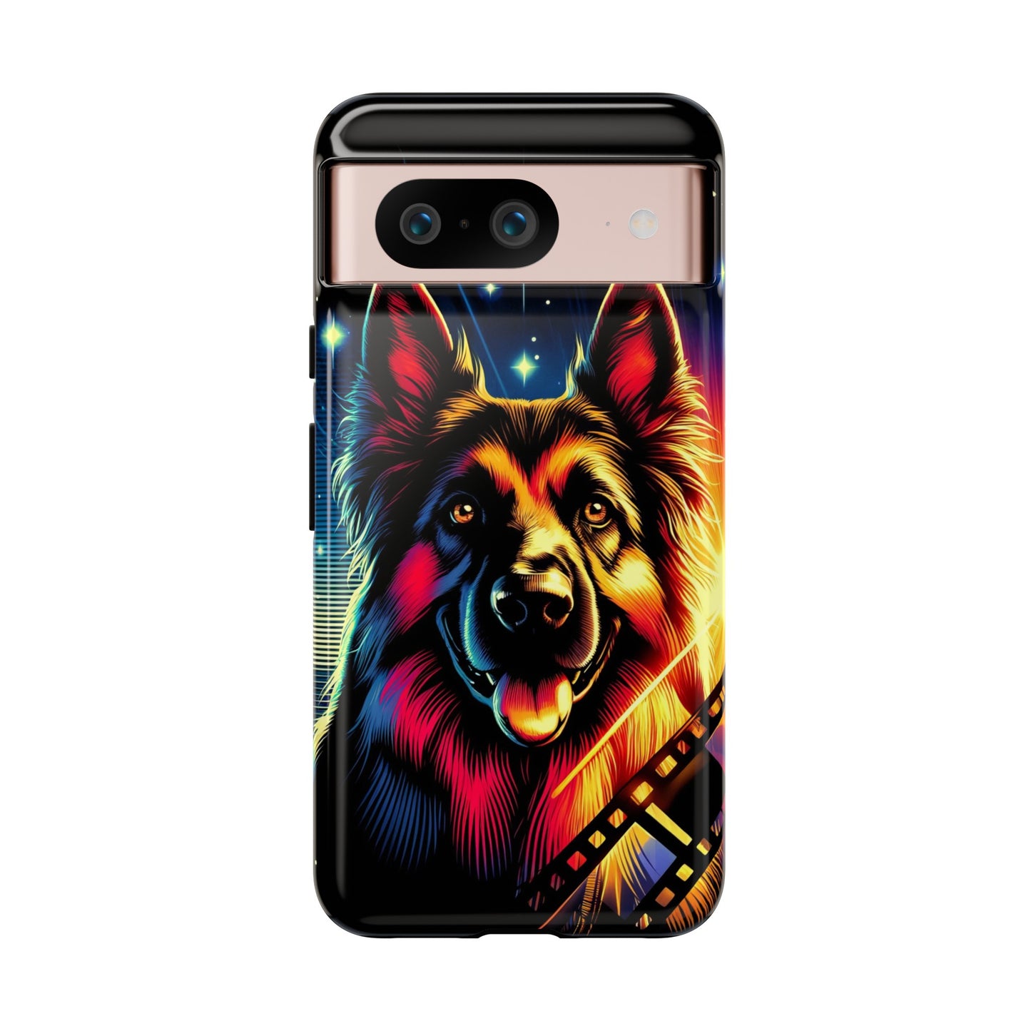 Comic book style German Shepherd Phone Case