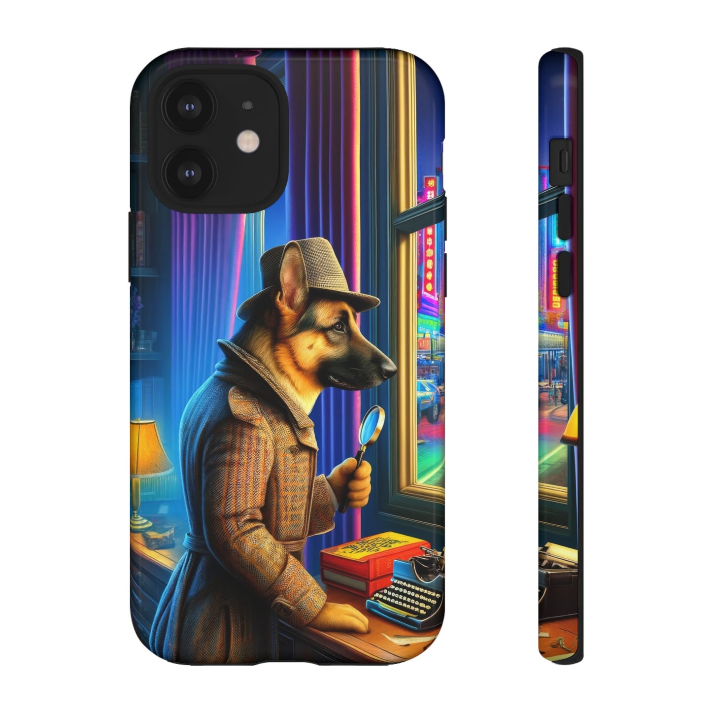 German Shepherd Detective Phone Case