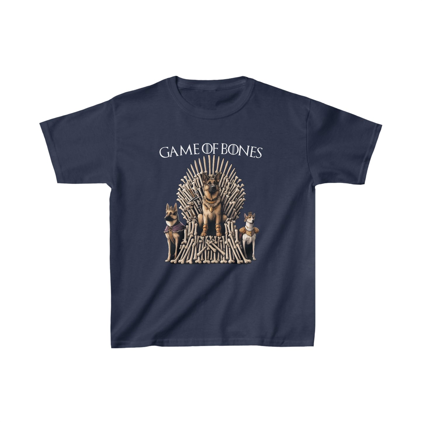 Game of Bones Kids Size T-Shirt (Multi colors) (German Shepherd)