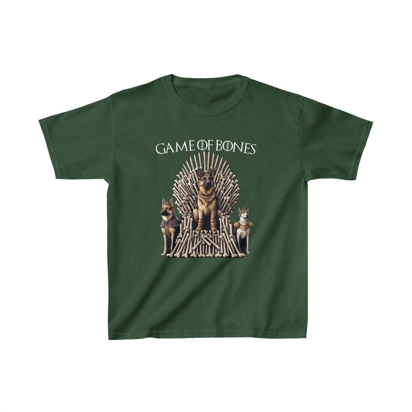 Game of Bones Kids Size T-Shirt (Multi colors) (German Shepherd)