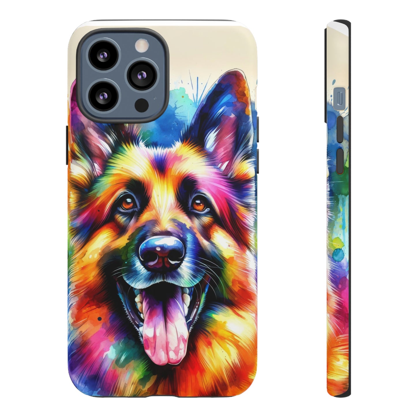 German Shepherd in Watercolor Tough Phone Case