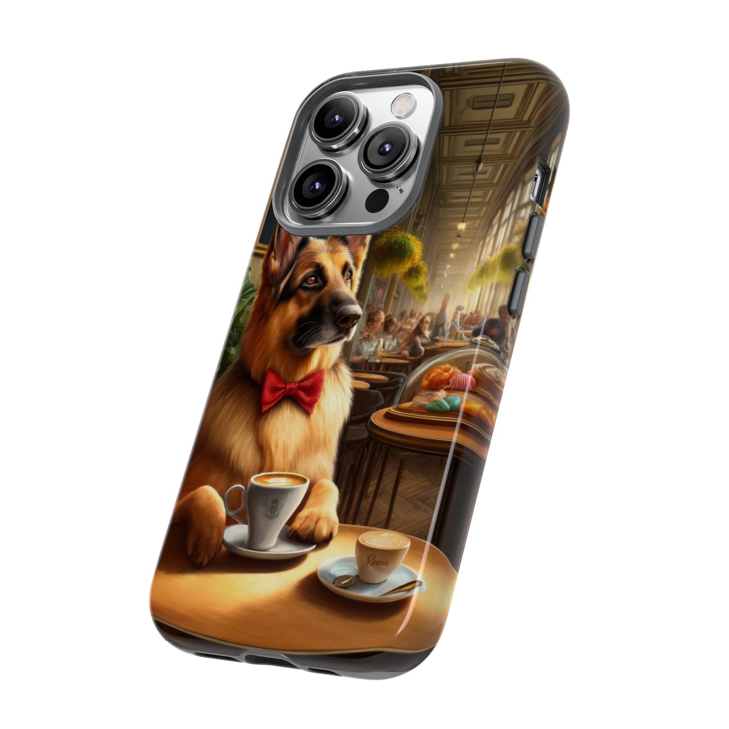 German Shepherd Drinking Phone Case