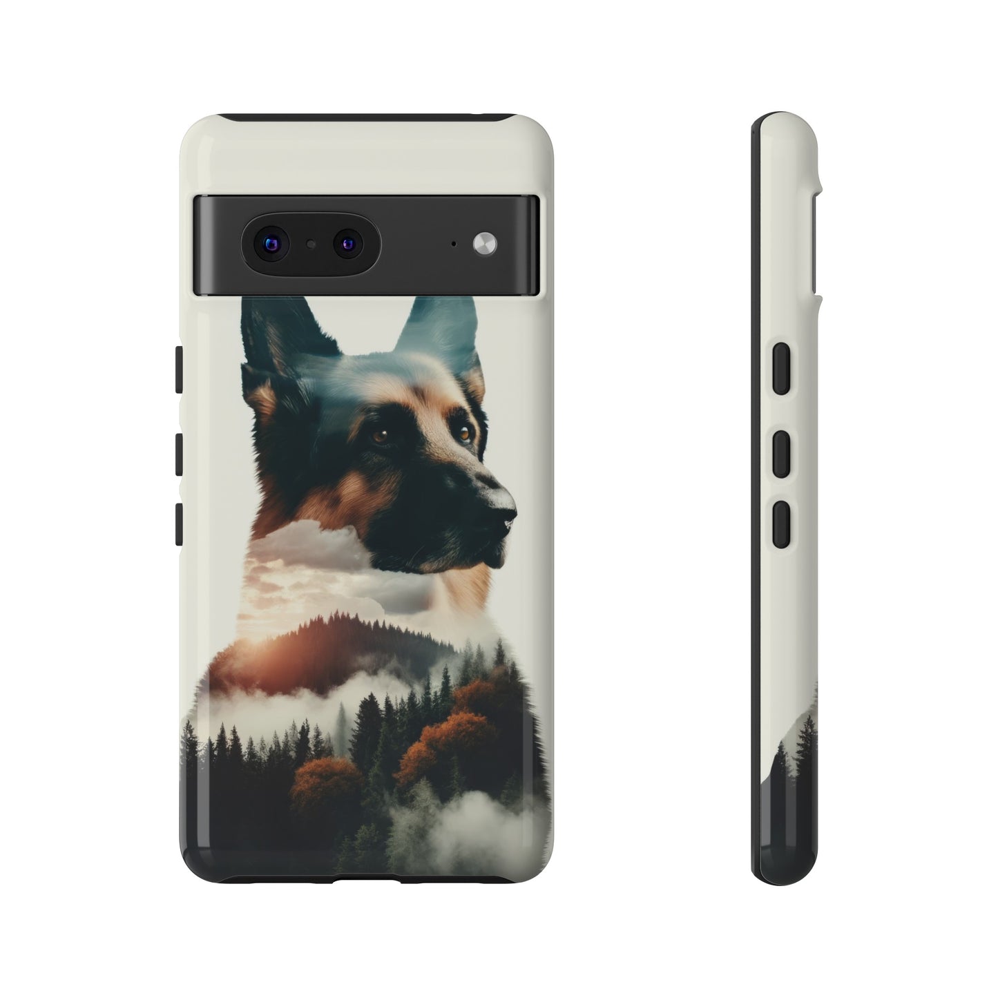 Romanticism and double exposure German Shepherd Phone Case