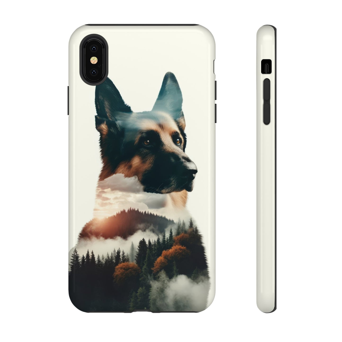 Romanticism and double exposure German Shepherd Phone Case