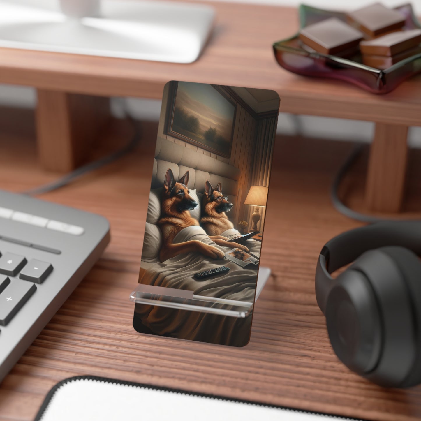 Sleeping German Shepherds Smartphone Stand