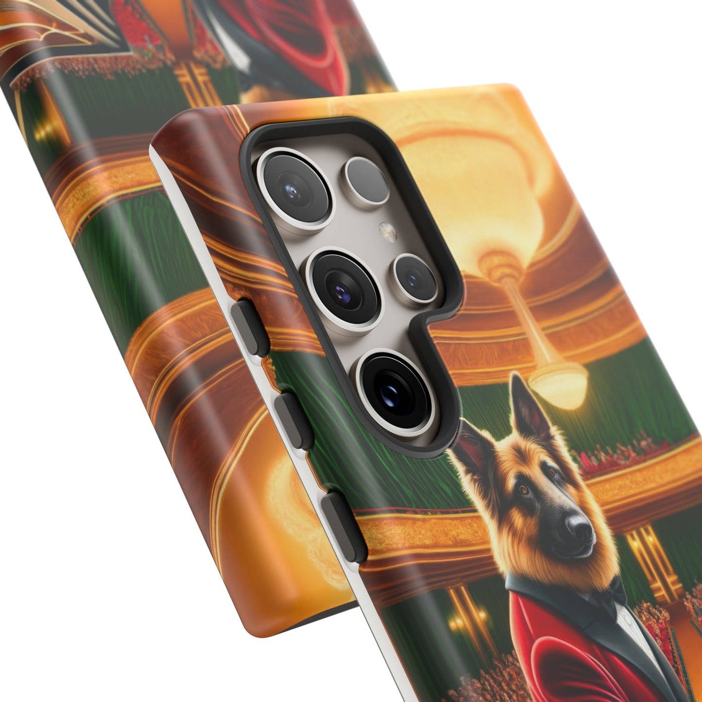 German Shepherd Playing the Piano Phone Case