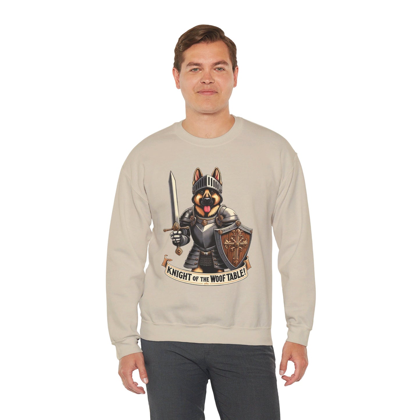 Knight of the Wolf Table Sweatshirt (10 colors) (German Shepherd)