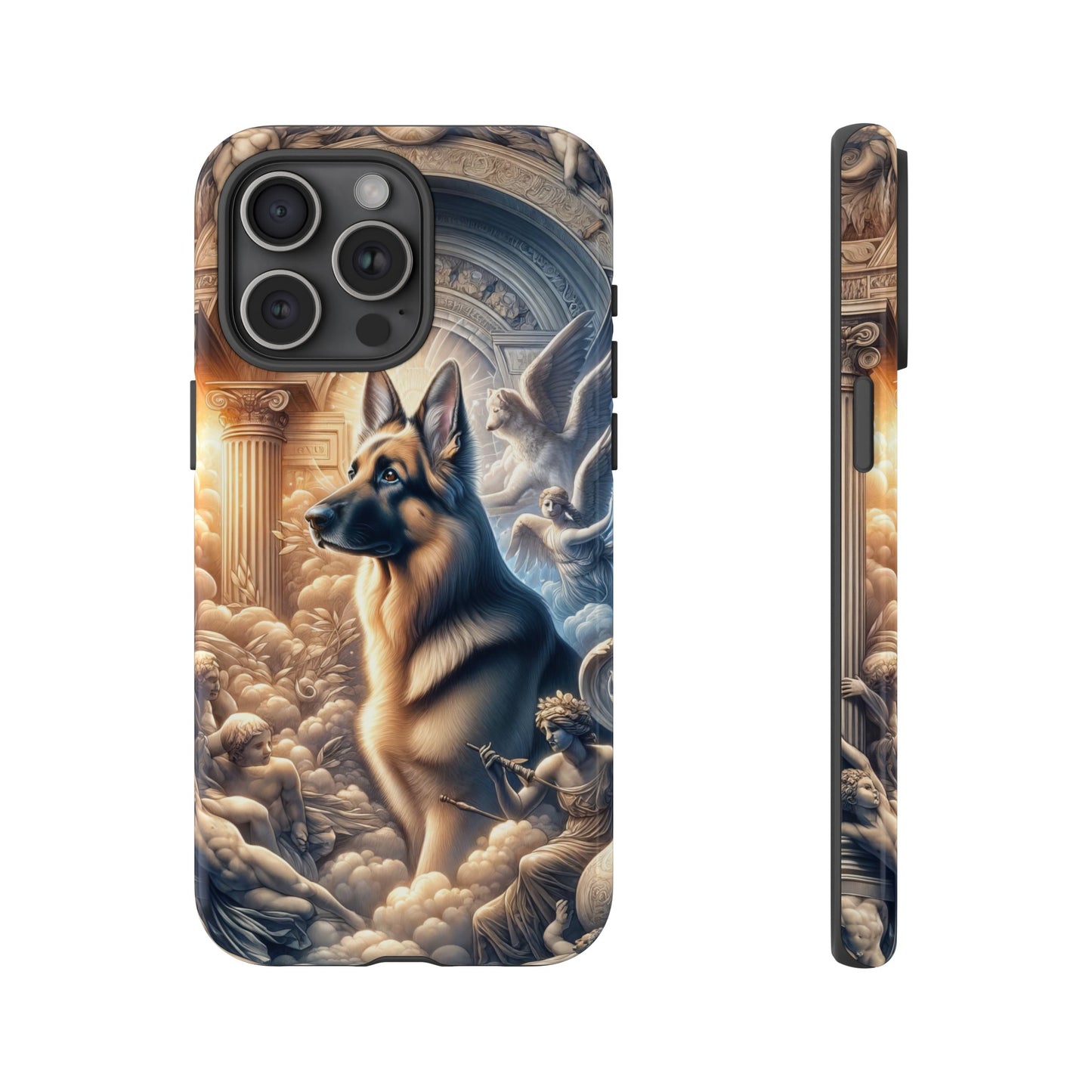 Neo-classicism and dreamy fantasy German Shepherd Phone Case