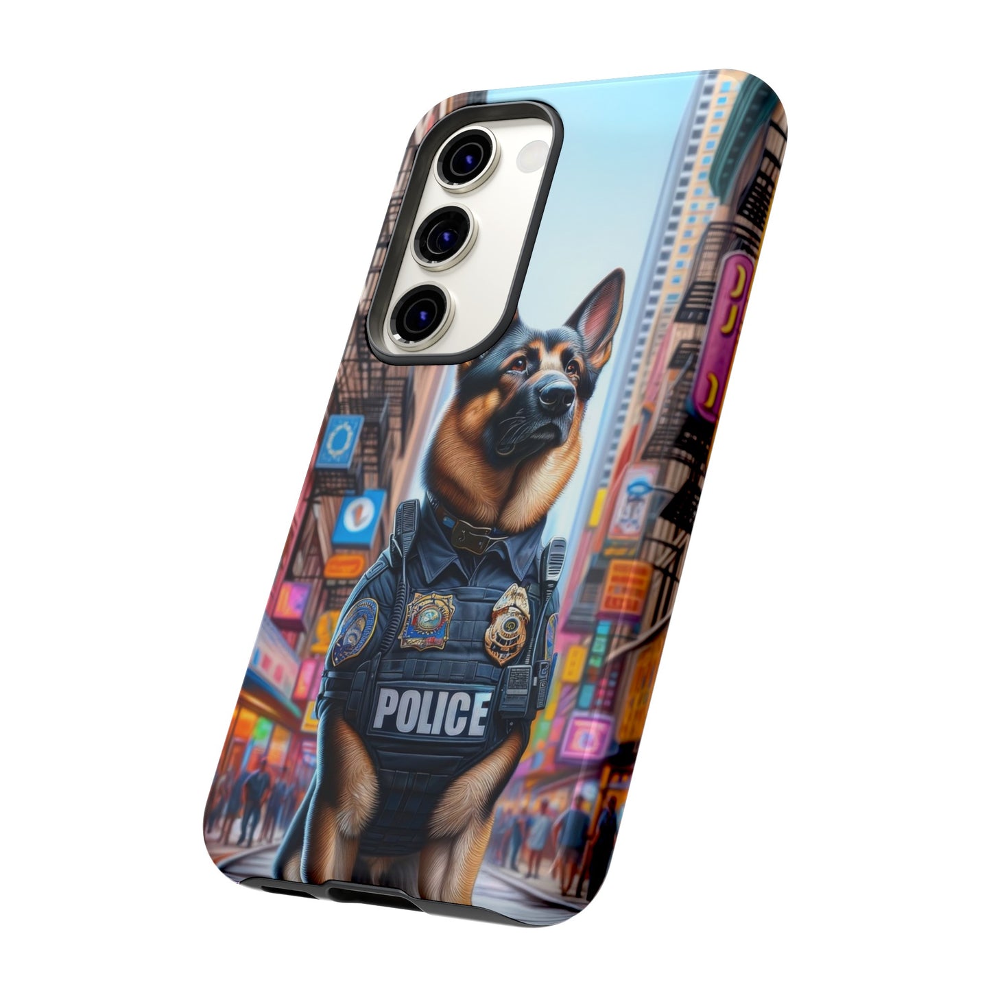 German Shepherd Police Officer Phone Case