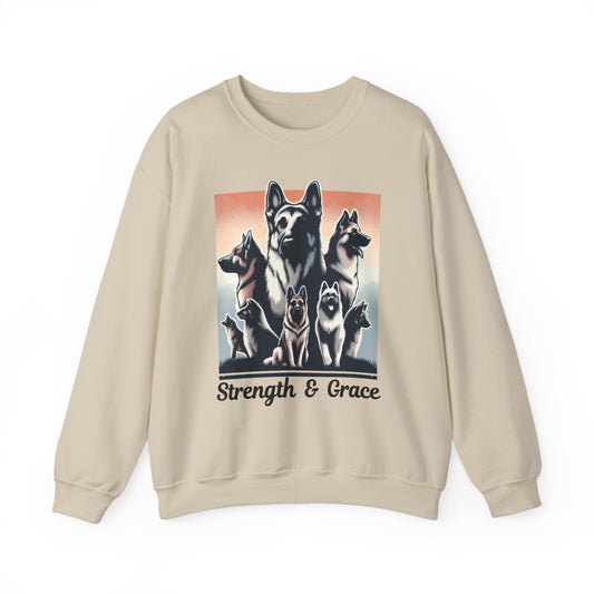 Strength And Grace Sweatshirt (10 colors) (German Shepherd)