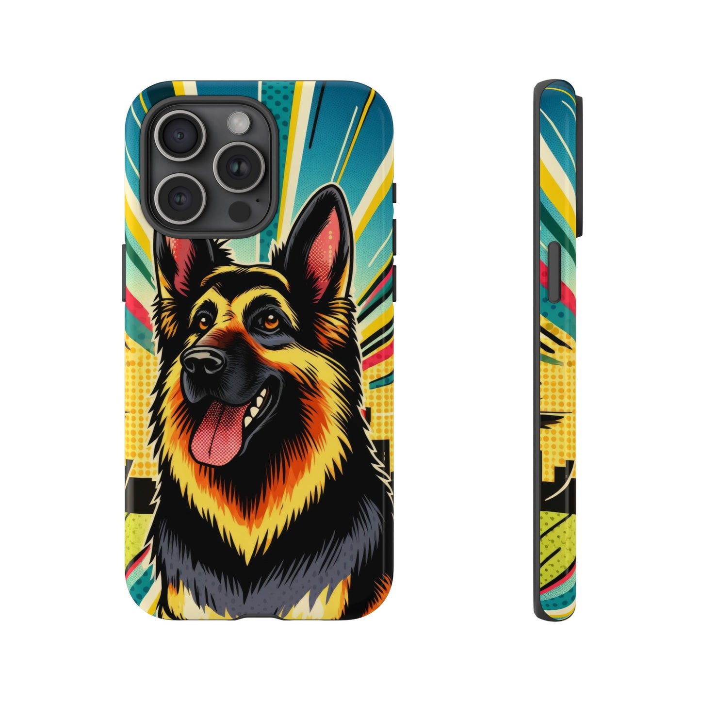 Comic style German Shepherd Phone Case