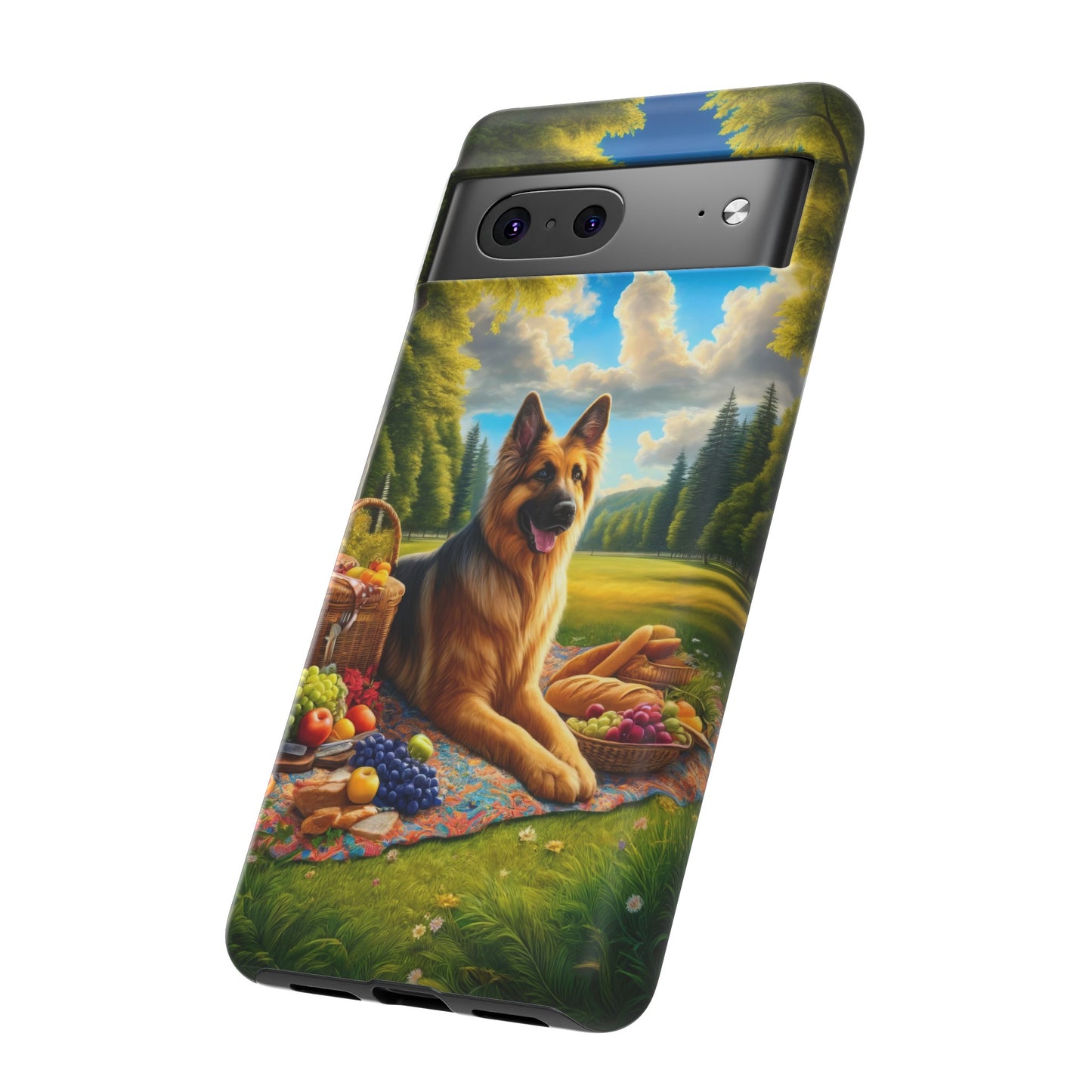 German Shepherd Giving a Speech Phone Case