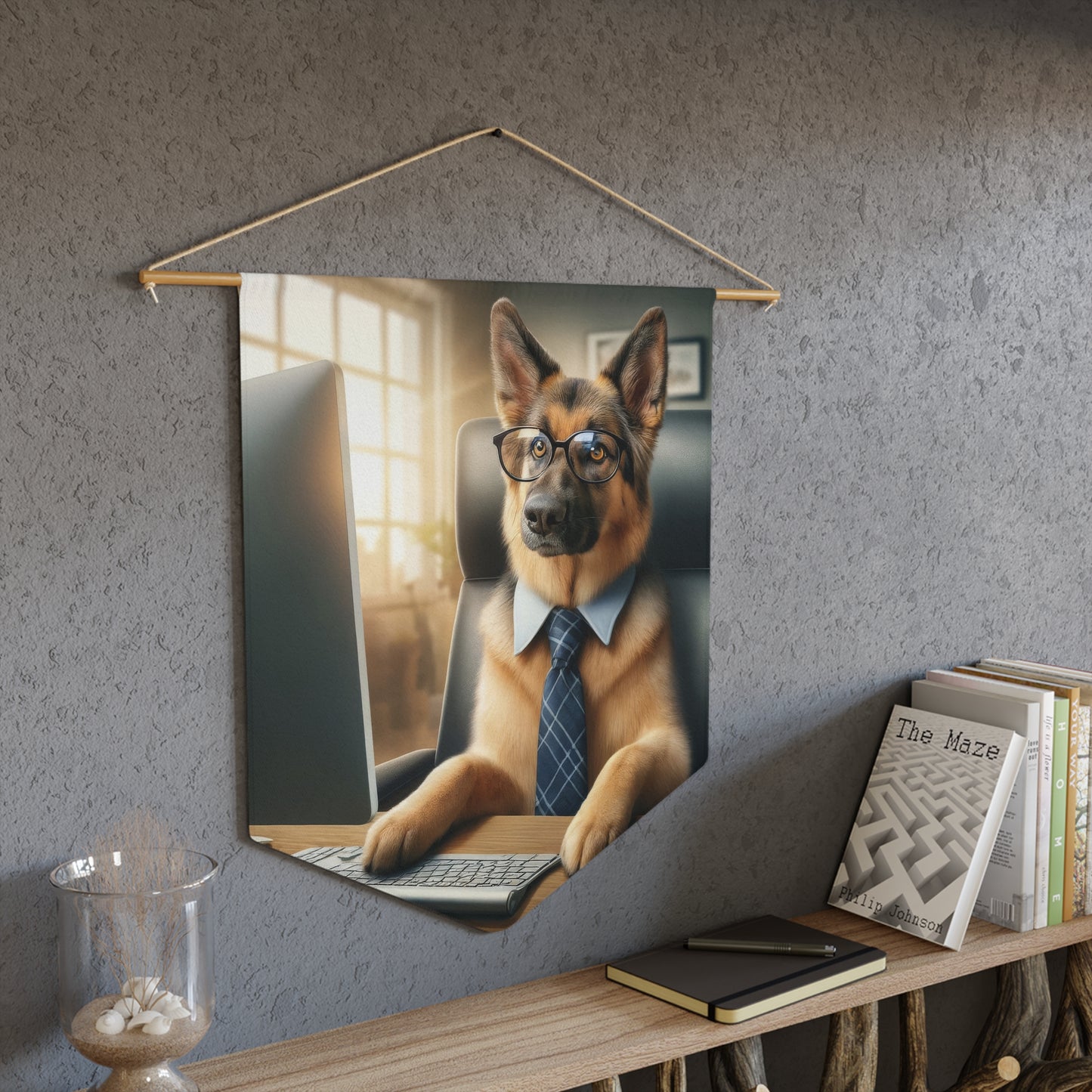 German Shepherd Working Pennant