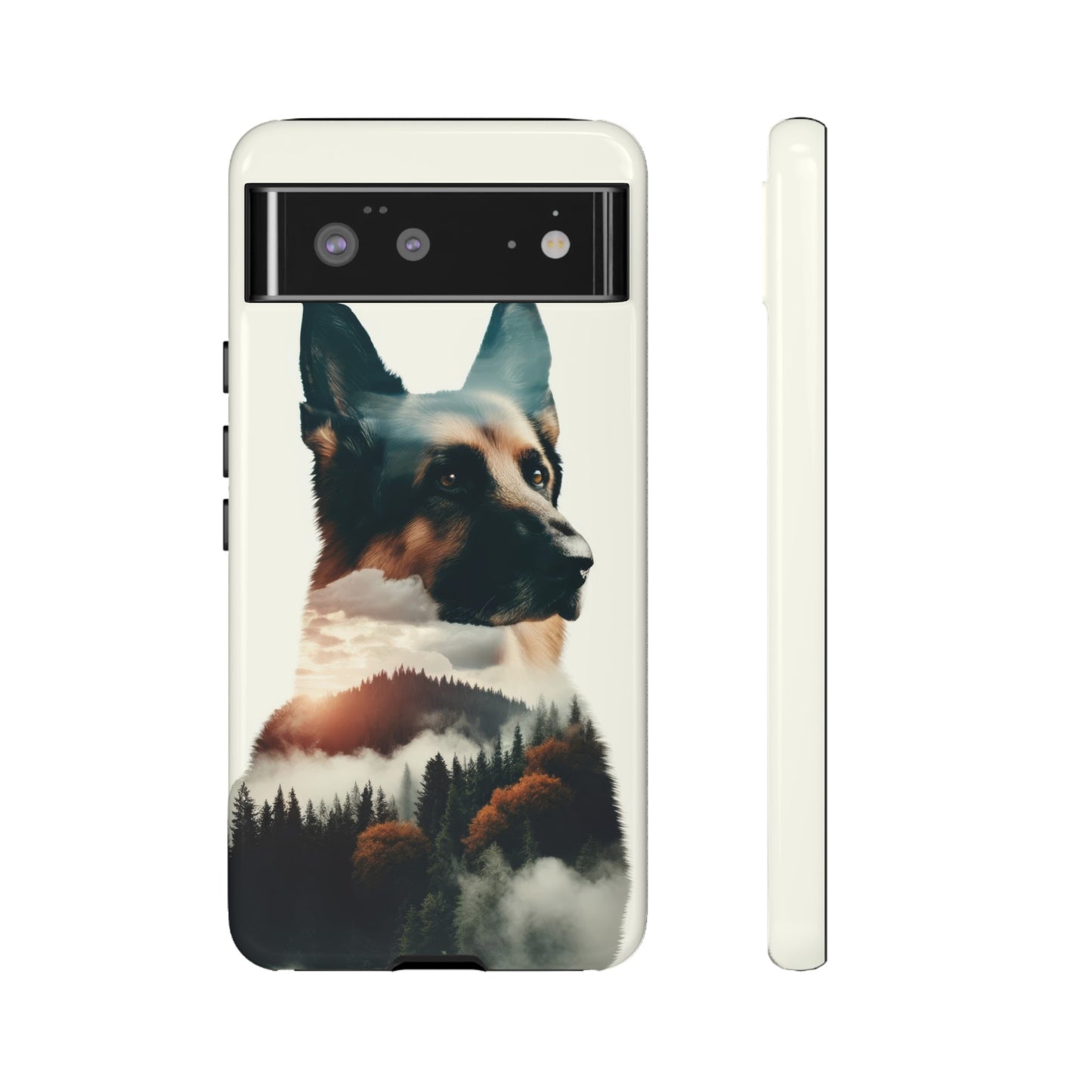 Romanticism and double exposure German Shepherd Phone Case