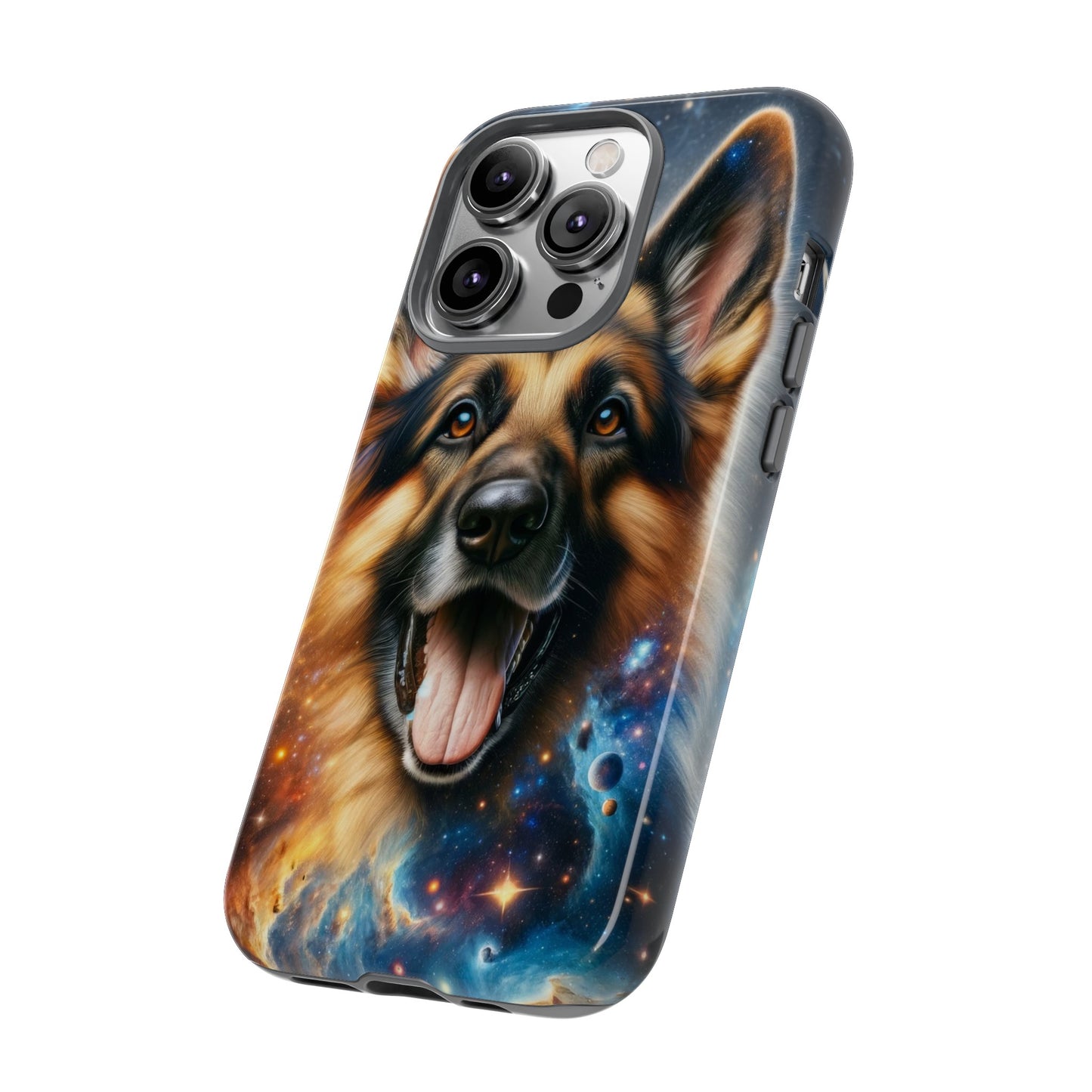 German Shepherd in Space Tough Phone Case